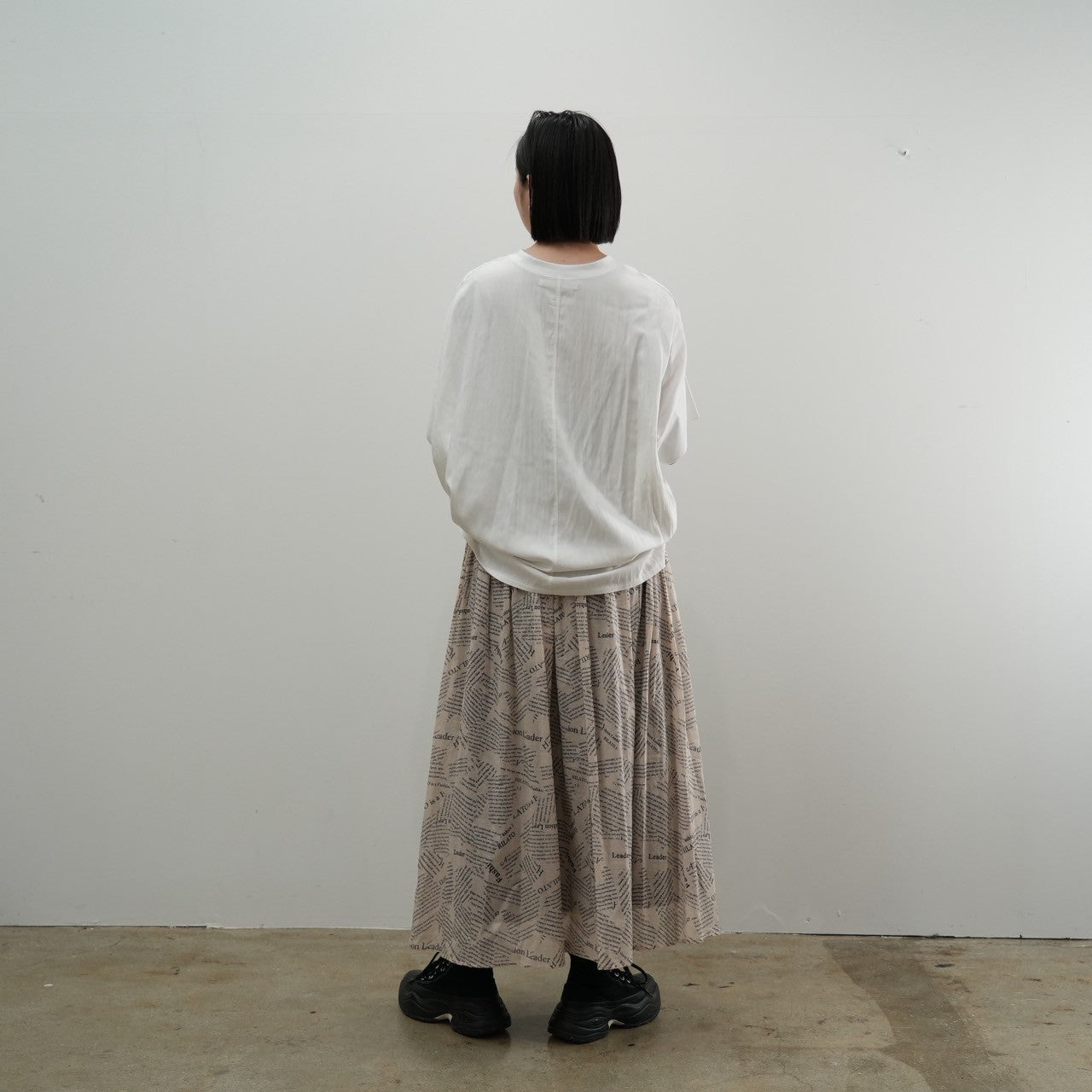 【RILATO】オーバーサイズ布帛Tシャツ/R25319