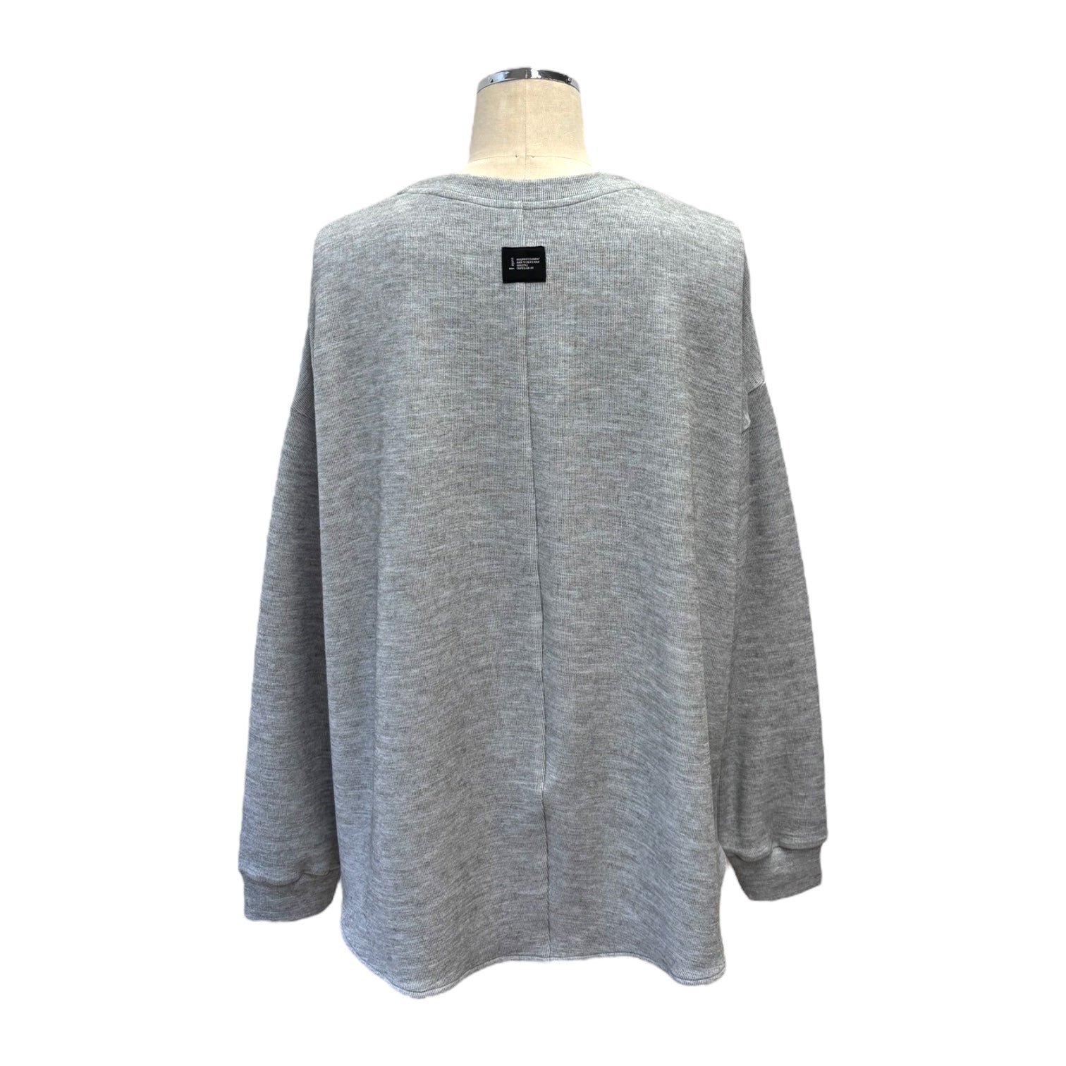 【ayane】プレーティングリブ生地クルーネックロンT/875811