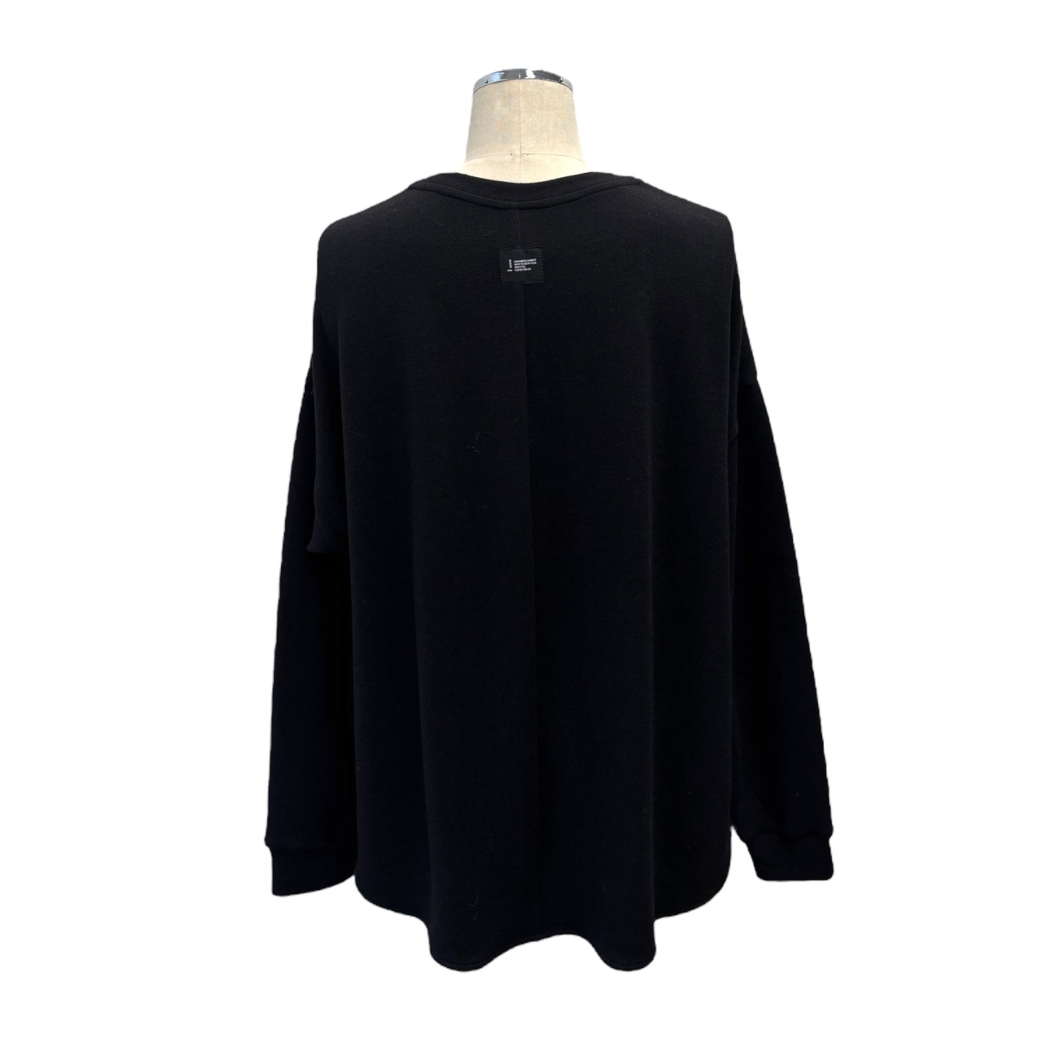 【ayane】プレーティングリブ生地クルーネックロンT/875811