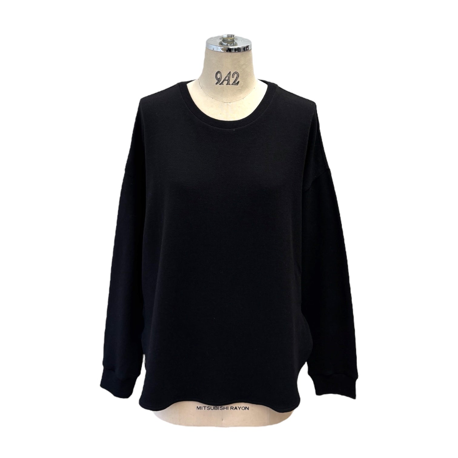 【ayane】プレーティングリブ生地クルーネックロンT/875811