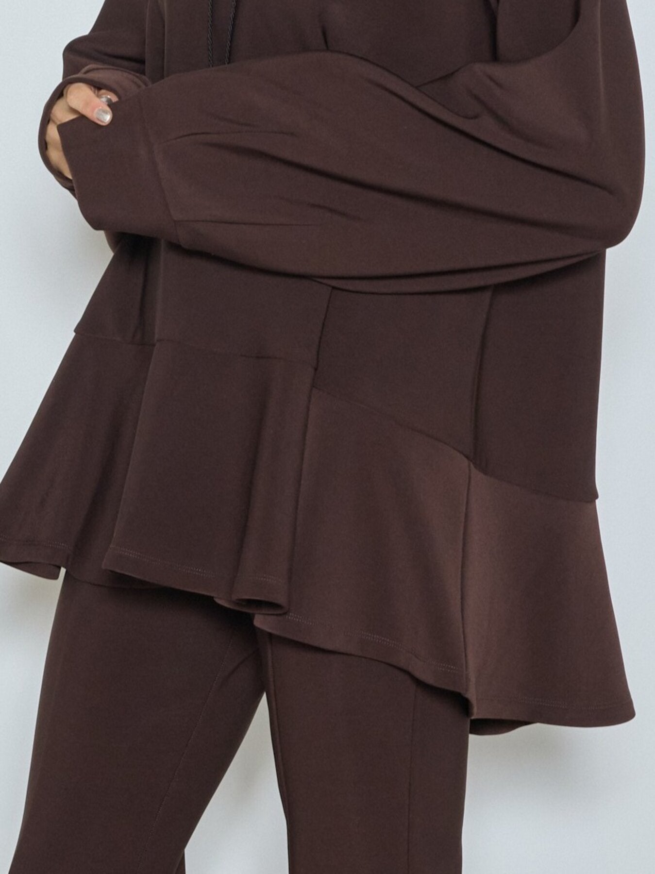 【CHIGNON】ブラッシュドペプラムプルオーバー/8865-386GL