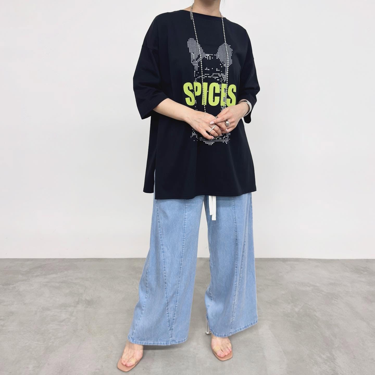 【NUS】プレミアム天笠2WAYイラストロゴビッグT/610-35036