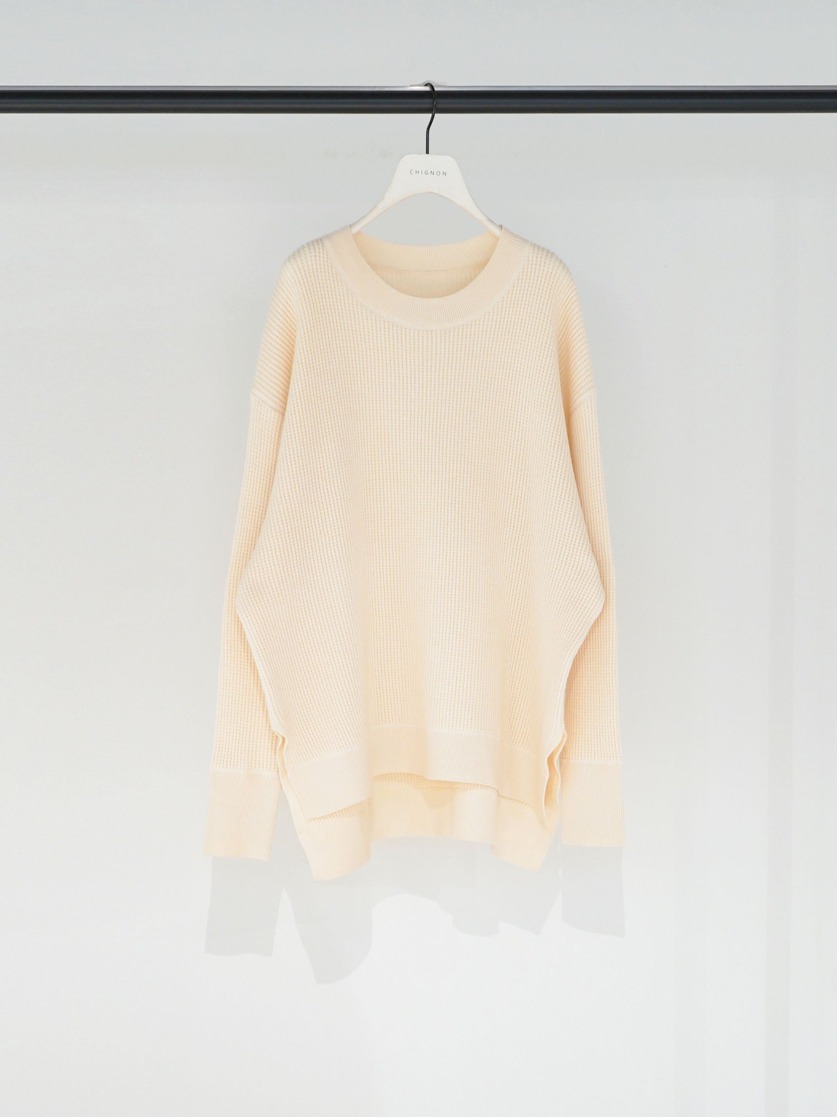 【CHIGNON】もちもちサーマルニットプルオーバー/9156-550JR
