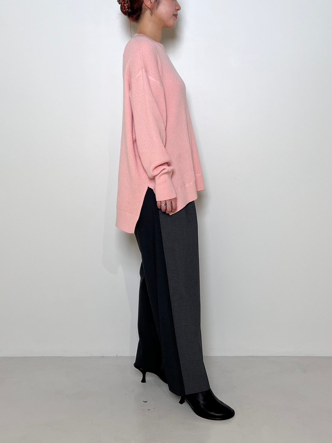 【CHIGNON】もちもちサーマルニットプルオーバー/9156-550JR