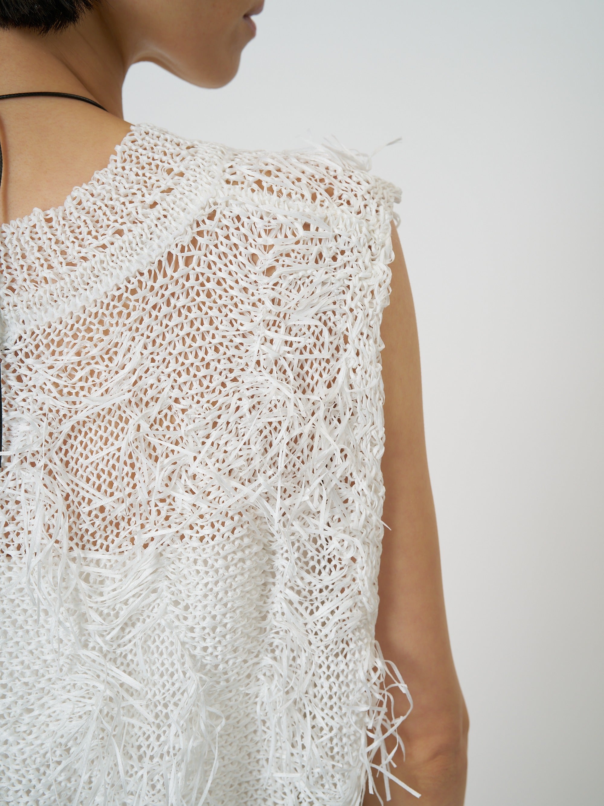 【CHIGNON】カットジャガードフリンジニットベスト/9261-091GS