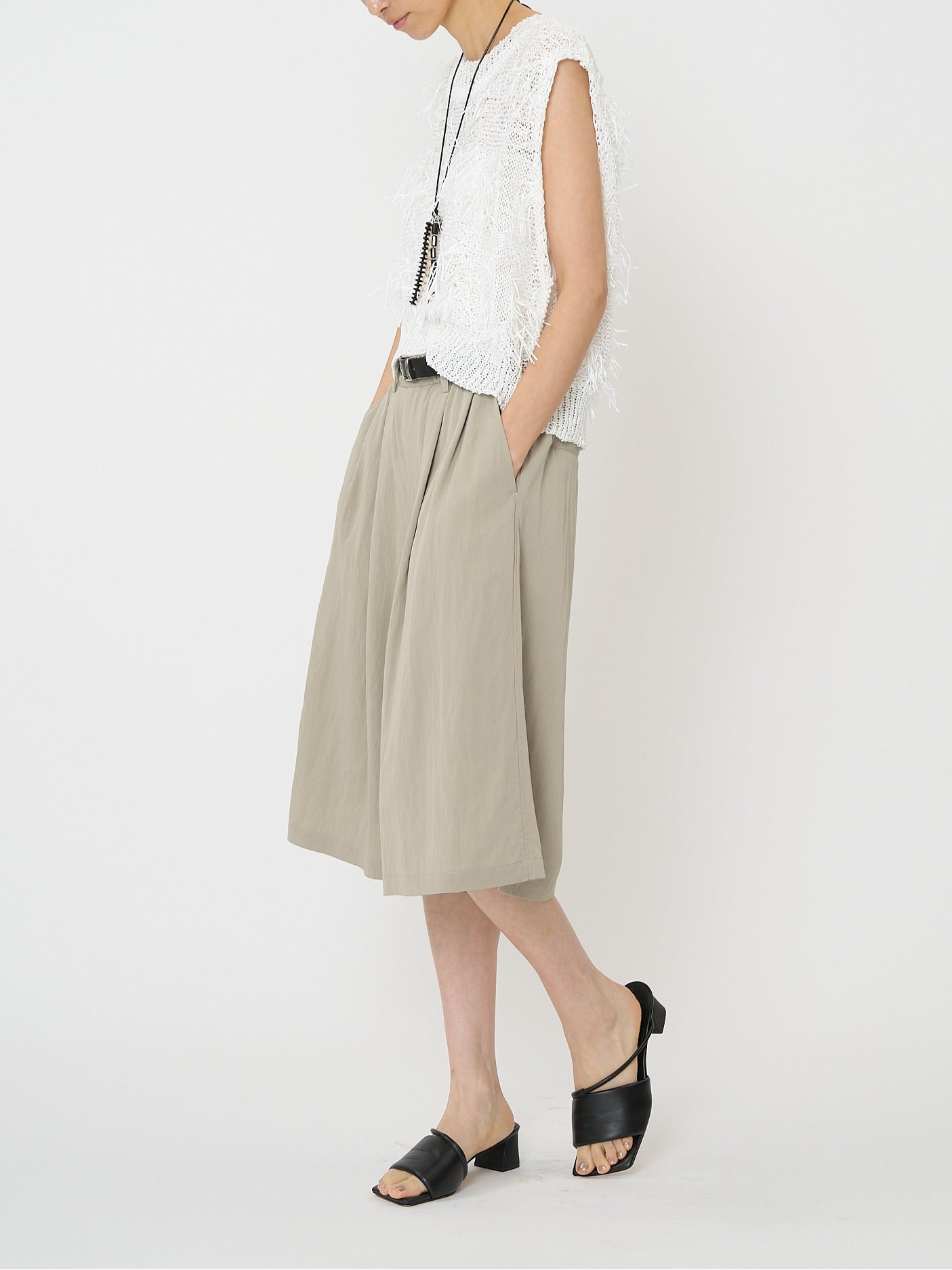 【CHIGNON】カットジャガードフリンジニットベスト/9261-091GS