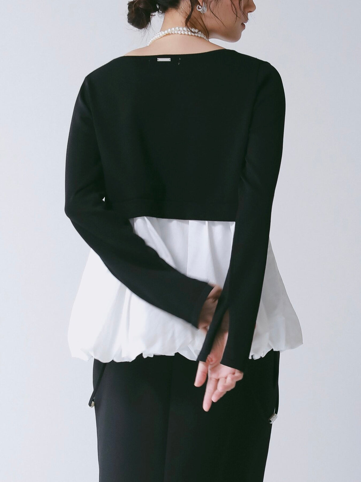 【CHIGNON】バルーンドッキングニットプルオーバー/9266-754GS