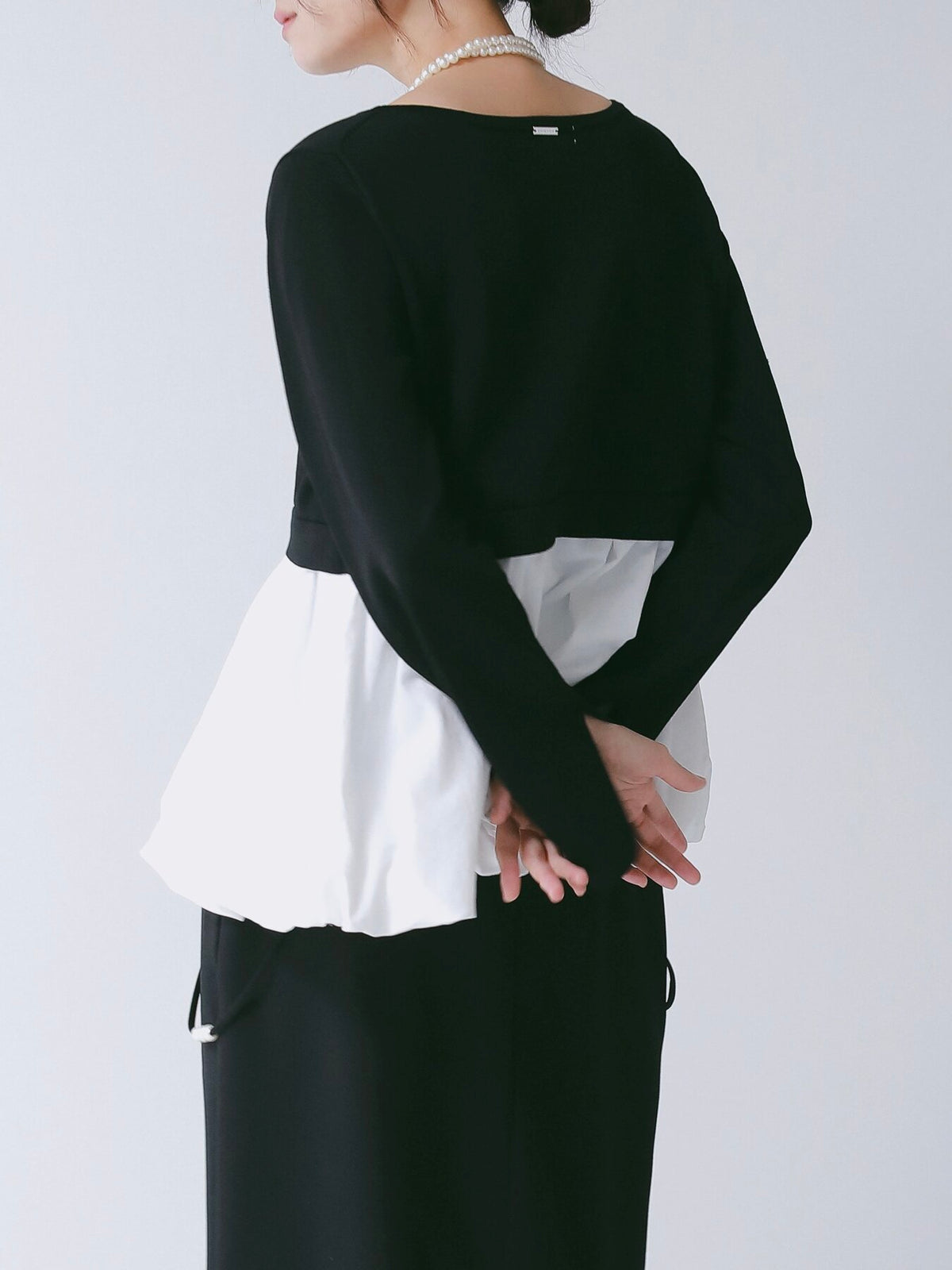 【CHIGNON】バルーンドッキングニットプルオーバー/9266-754GS
