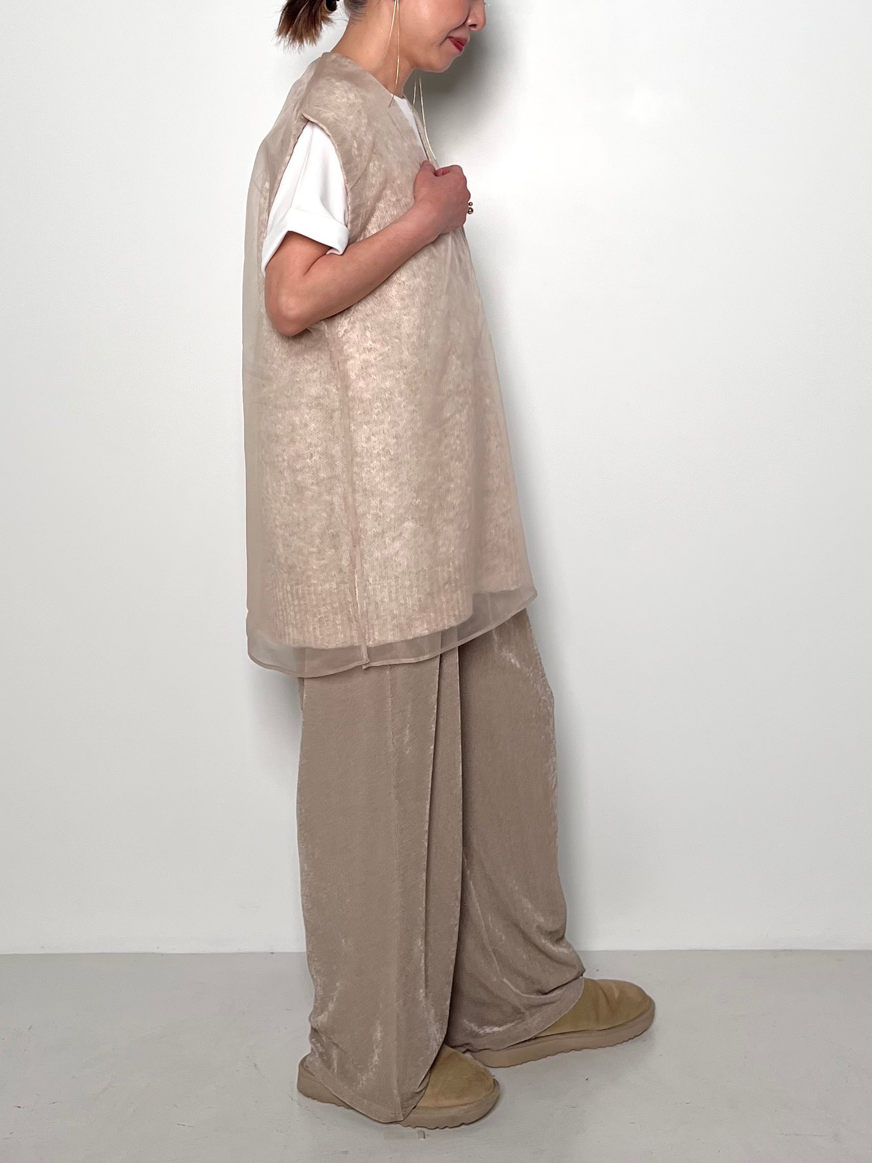 【CHIGNON】リバーオーガンドッキングベスト/9554-083JR