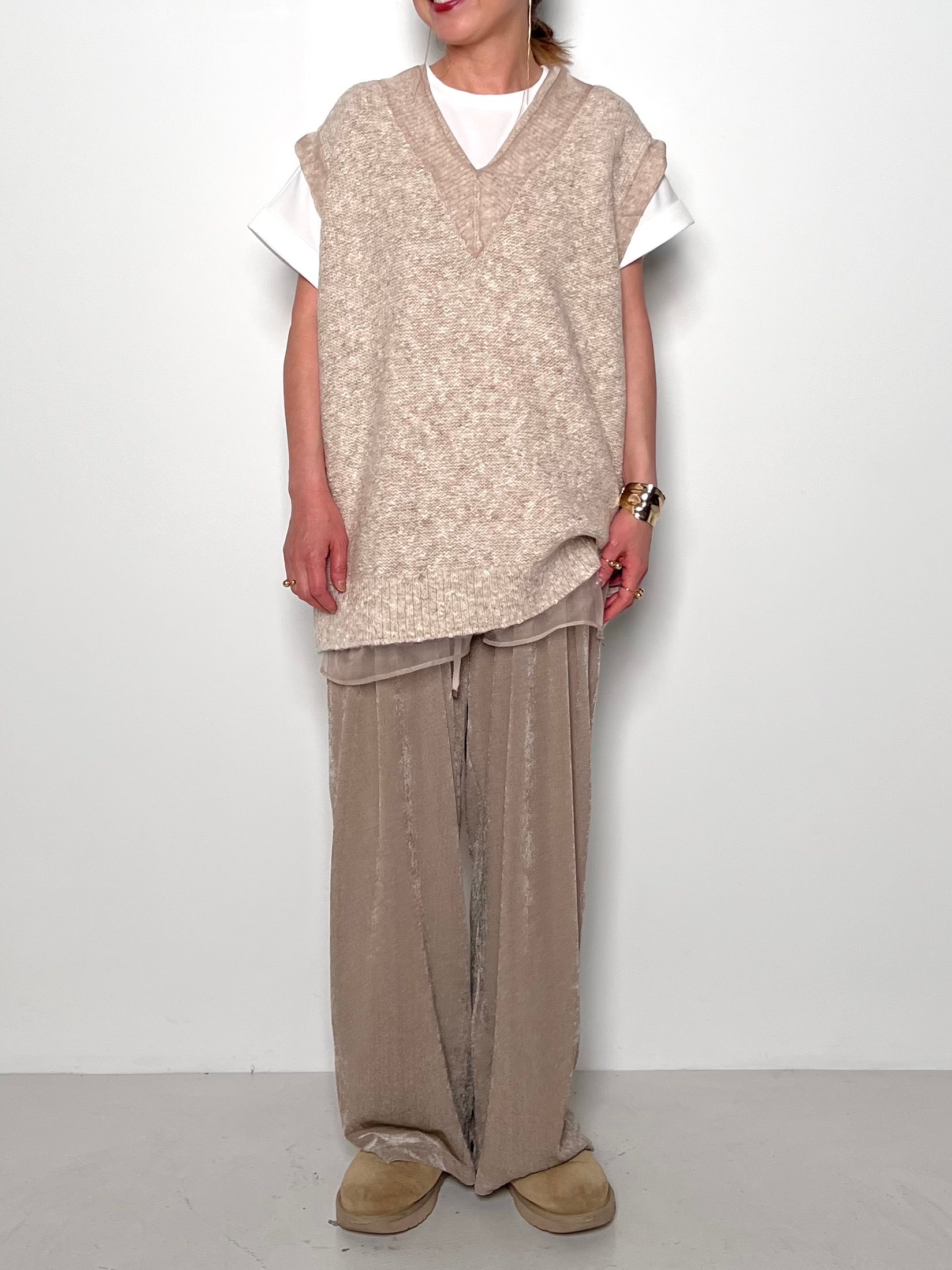 【CHIGNON】リバーオーガンドッキングベスト/9554-083JR