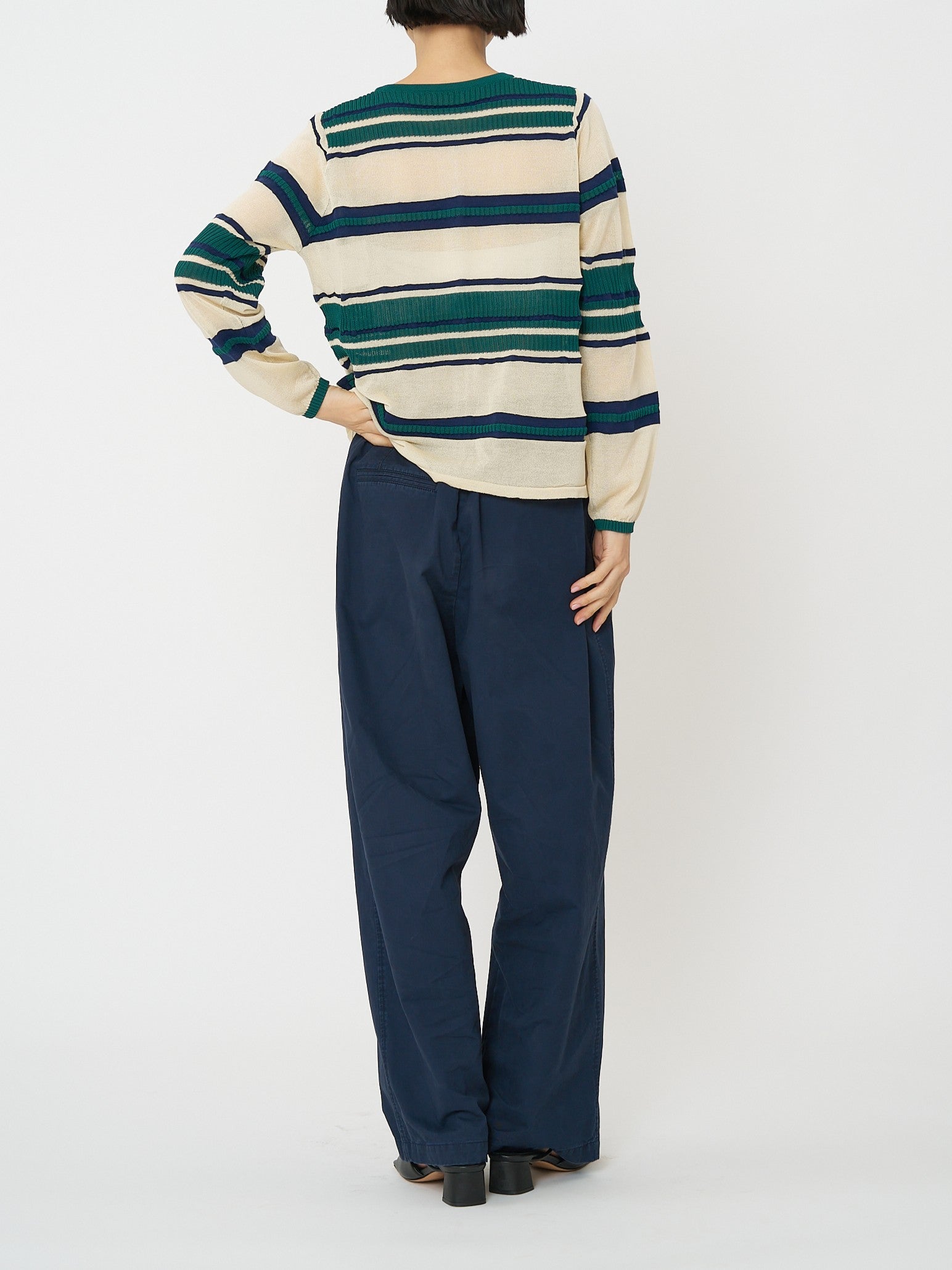 【CHIGNON】マルチボーダーカーディガン/9561-090GS