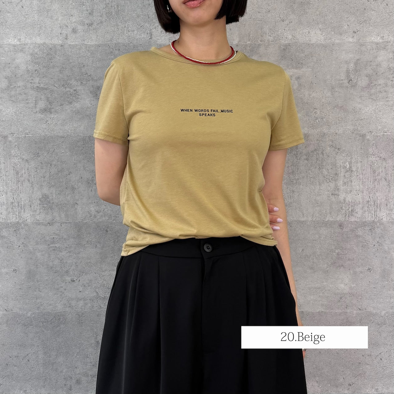 【Anna Kerry】ミニロゴコンパクトTシャツ/85262916