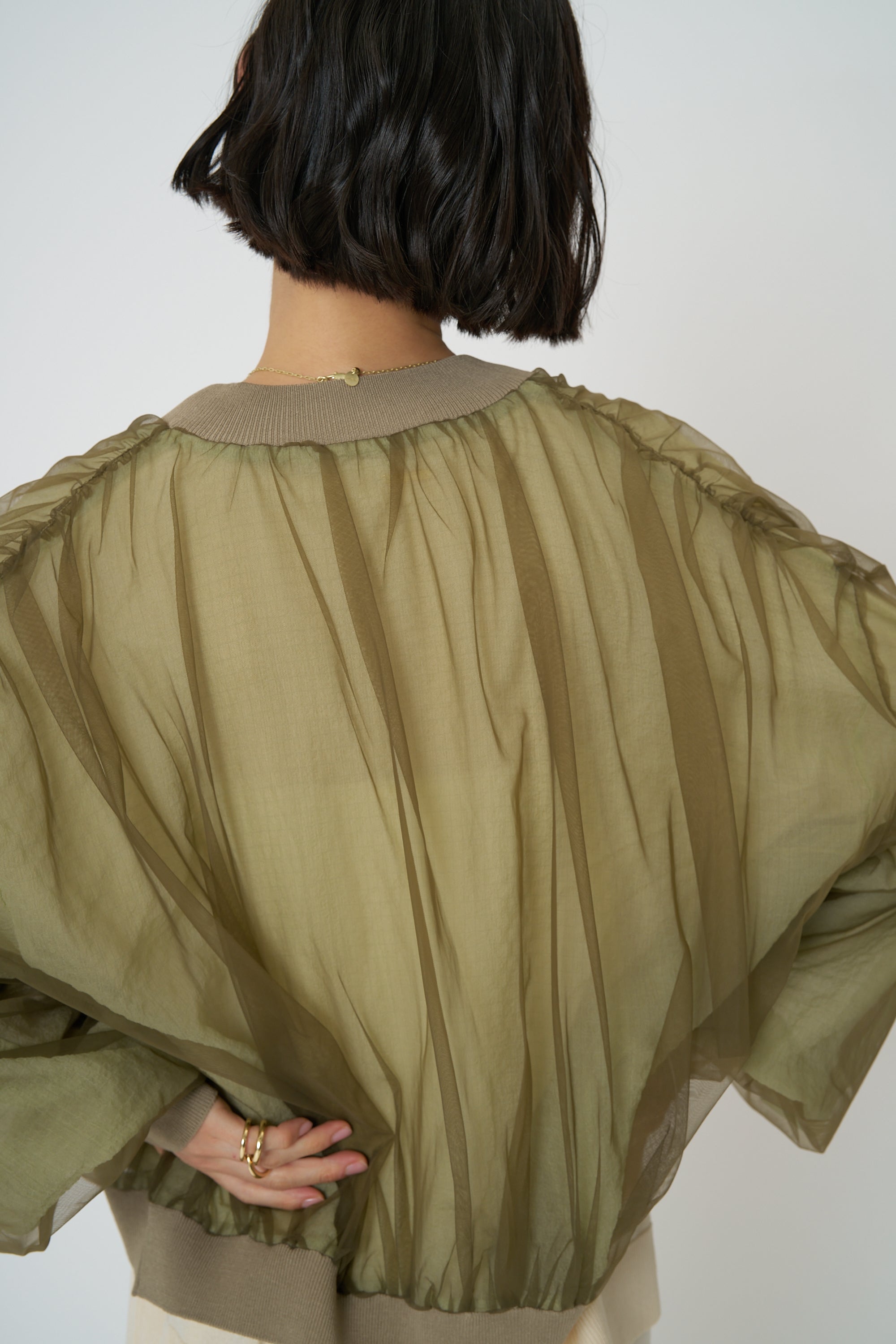 【CHIGNON】チュールボリュームブルゾン/9861-093GS