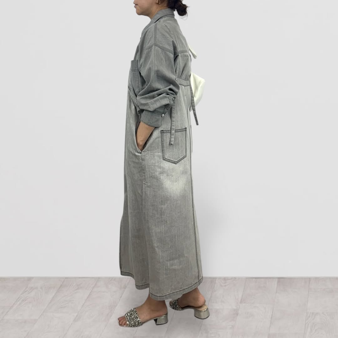 【QTUME】8.0ONZフロントジップキャミドレス/612-21002