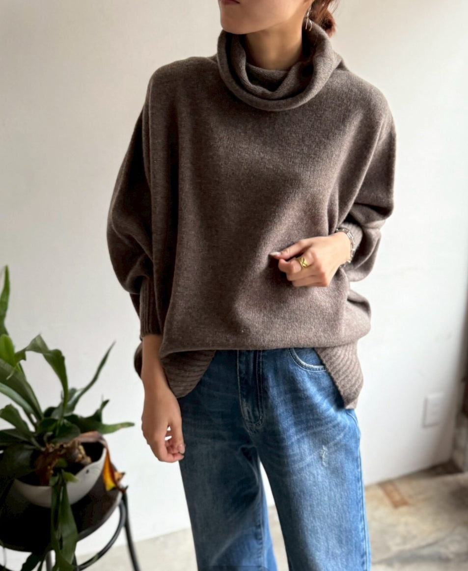 【cafune】カシミヤブレンドポンチョニット/545906