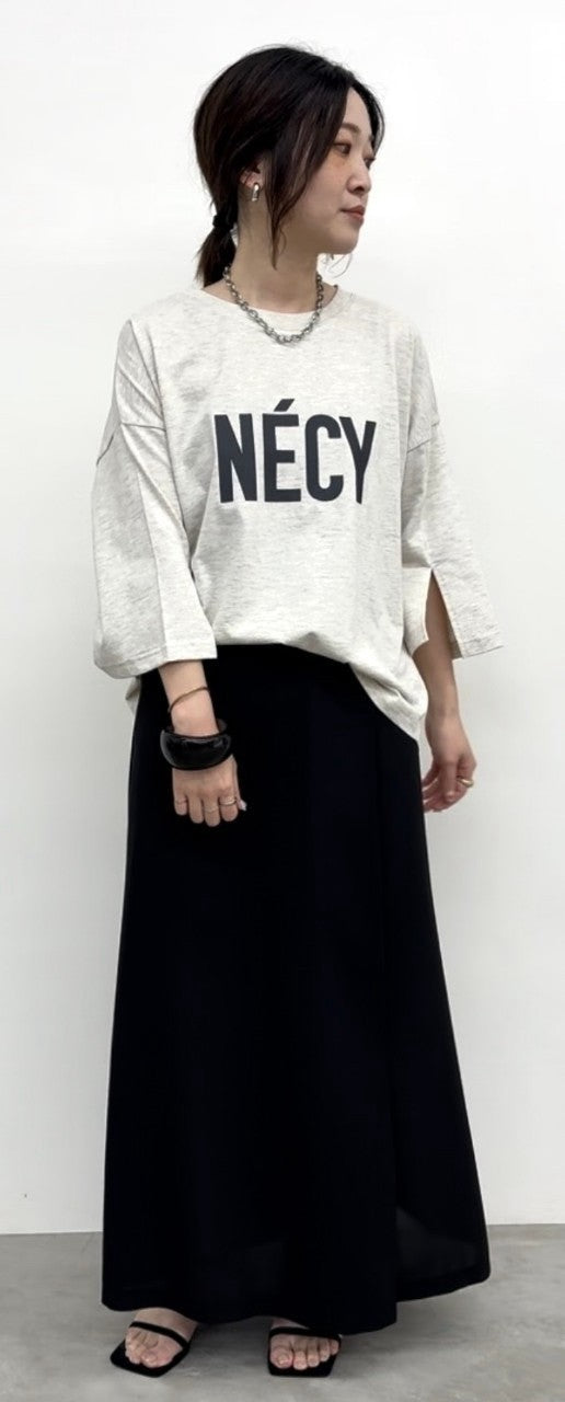 【CLOCHE】スリットハーフスリーブロゴT/512-85692