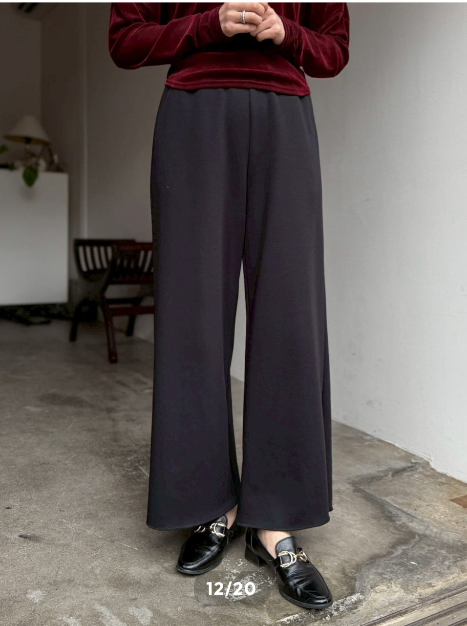 【cafune】FAMMETワイドイージーパンツ/545609 、445609