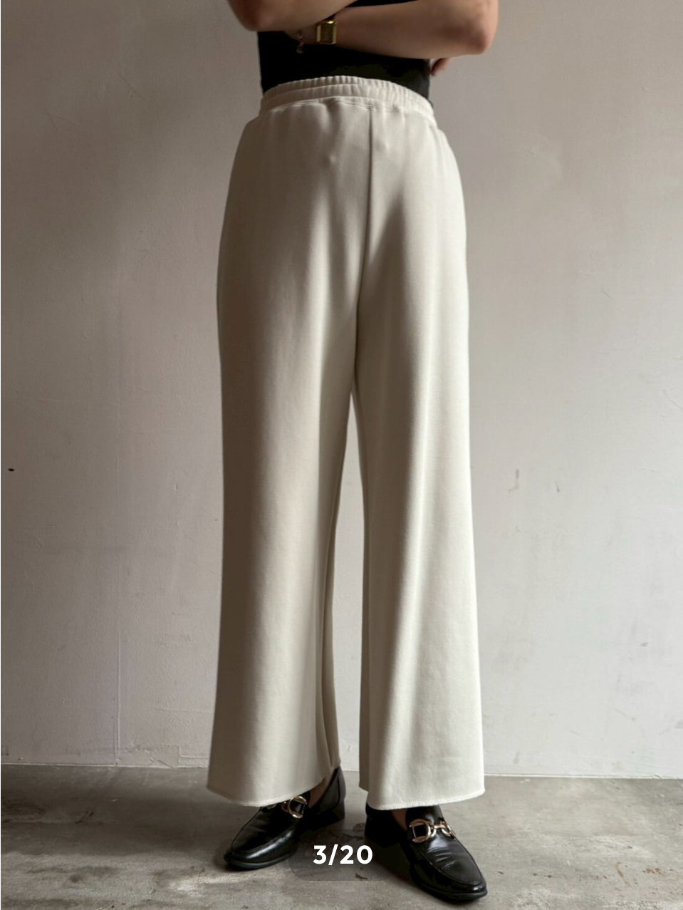 【cafune】FAMMETワイドイージーパンツ/545609 、445609