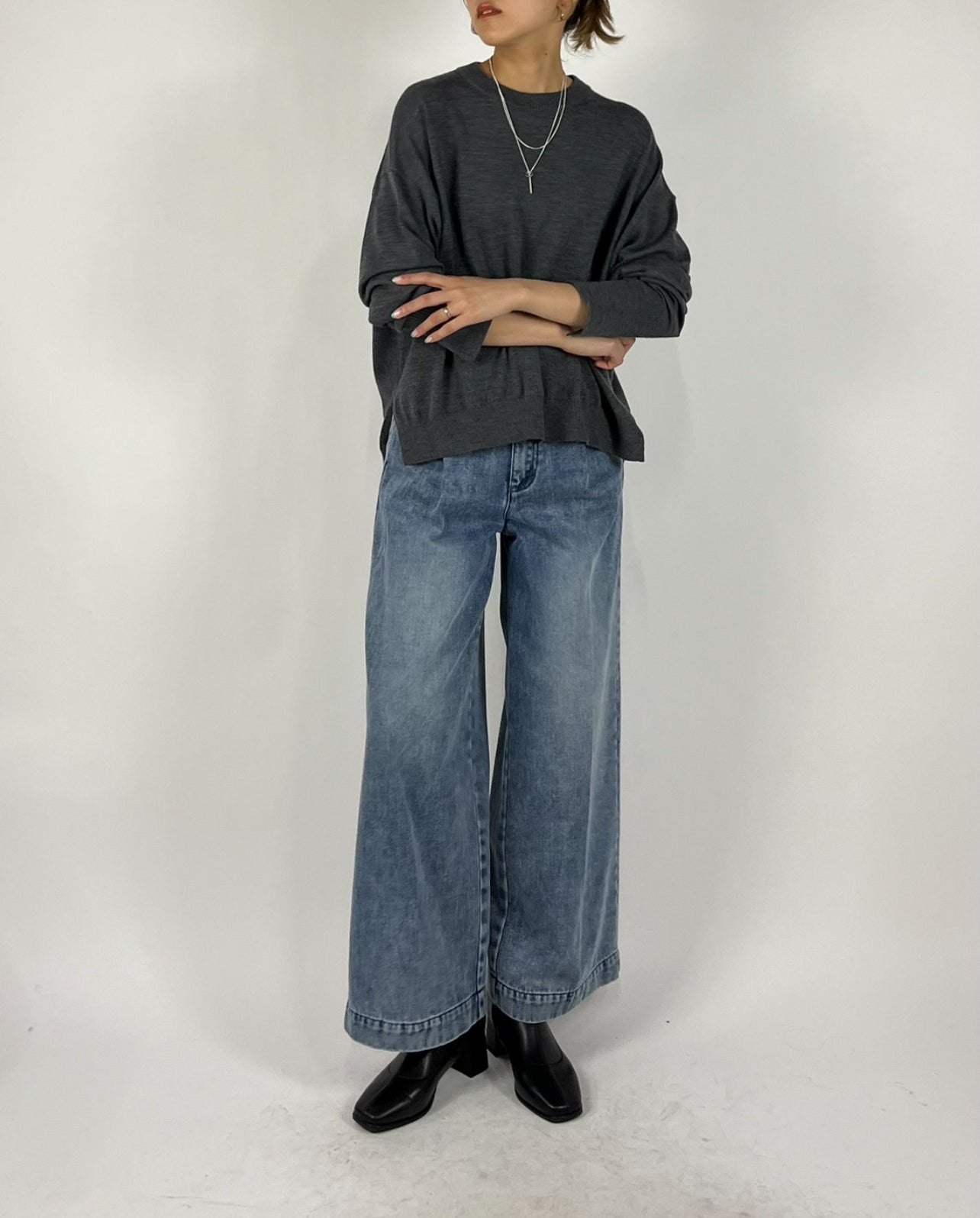 【PASSIONE】裏起毛デニムパンツ/546610