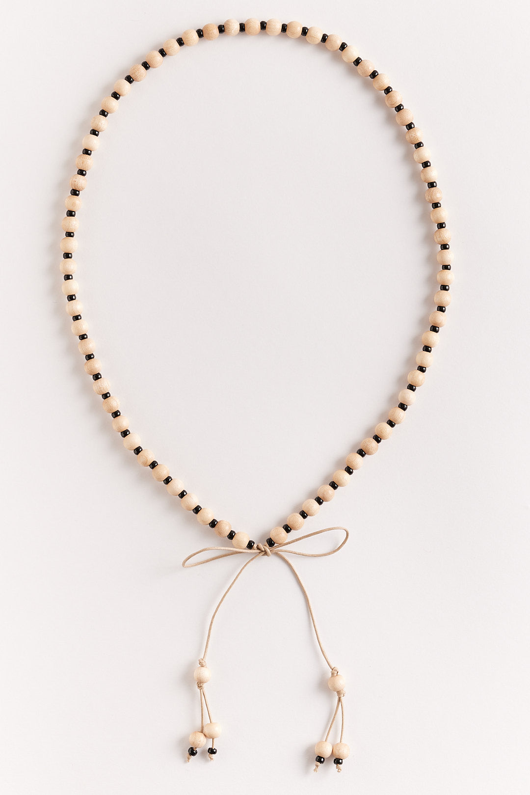 【STELLA CIFFON】ウッドビーズリボンネックレス/AST2-26N02