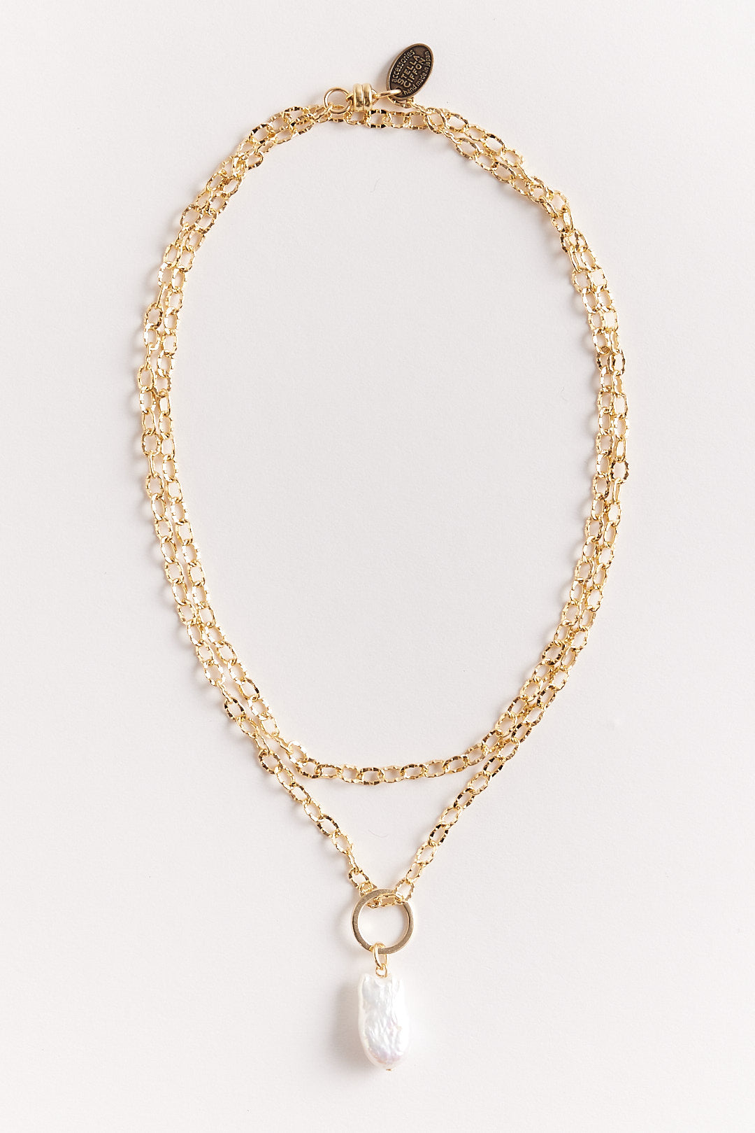 【STELLA CIFFON】フレッシュウォーターパールロングチェーンネックレス/AST2-26N07