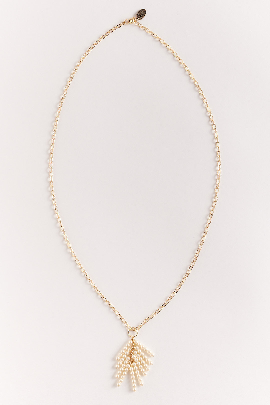 【STELLA CIFFON】レジンパールフリンジロングネックレス/AST2-26N09