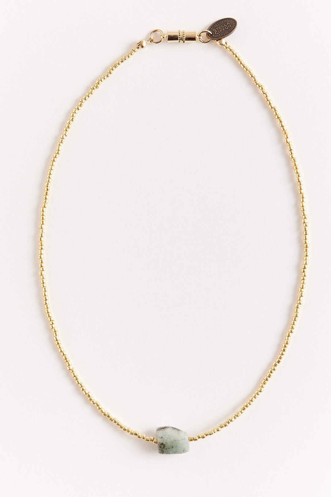 【STELLA CIFFON】ビーズ×ナチュラルストーンネックレス/AST1-26N08