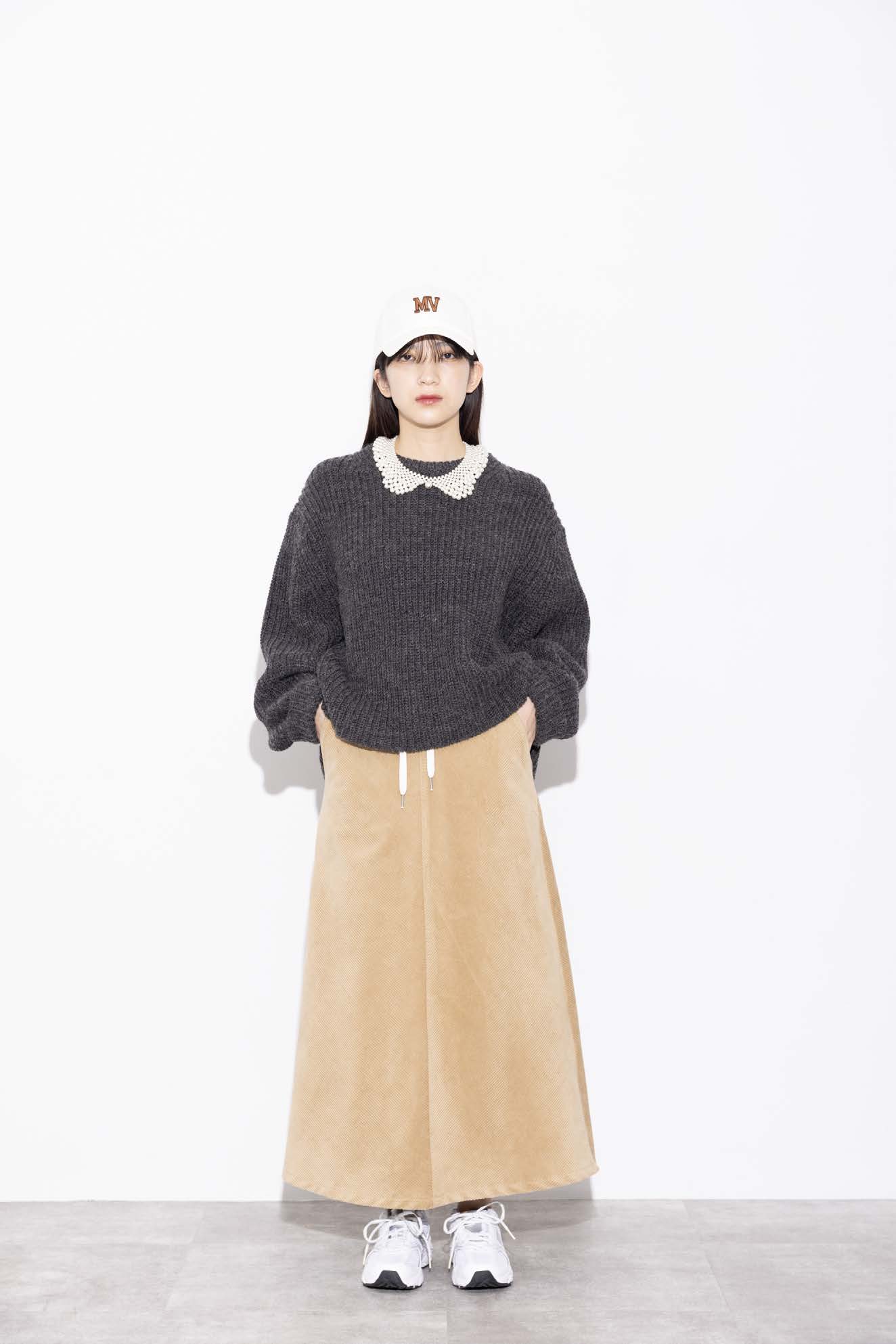 【MARGAUX VINTAGE】コーデュロイバイアススカート/MG SK-25119-A