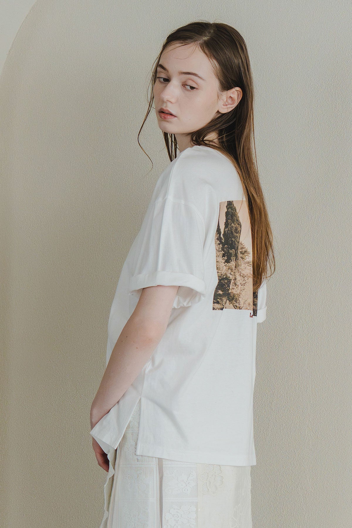 【WHYTO.】2wayプリントT "ranch"/WHT27HCS4035