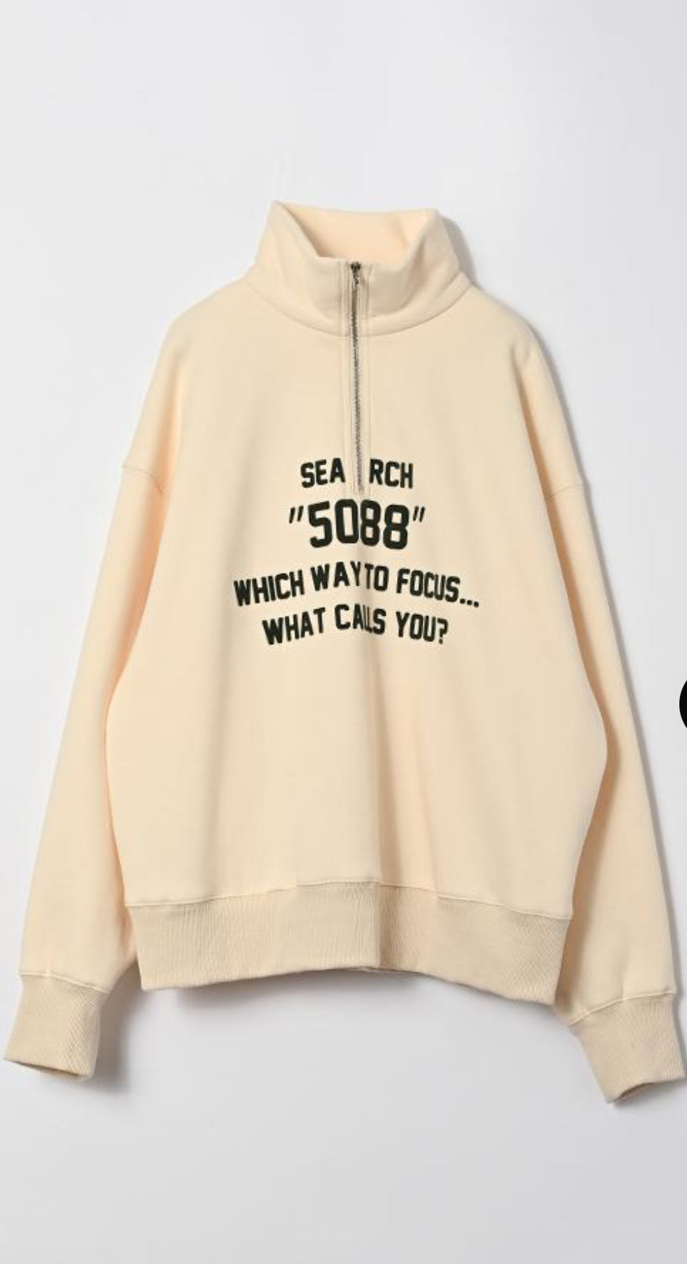 【ANGELINA】裏起毛ハーフジップ 25233-1717E