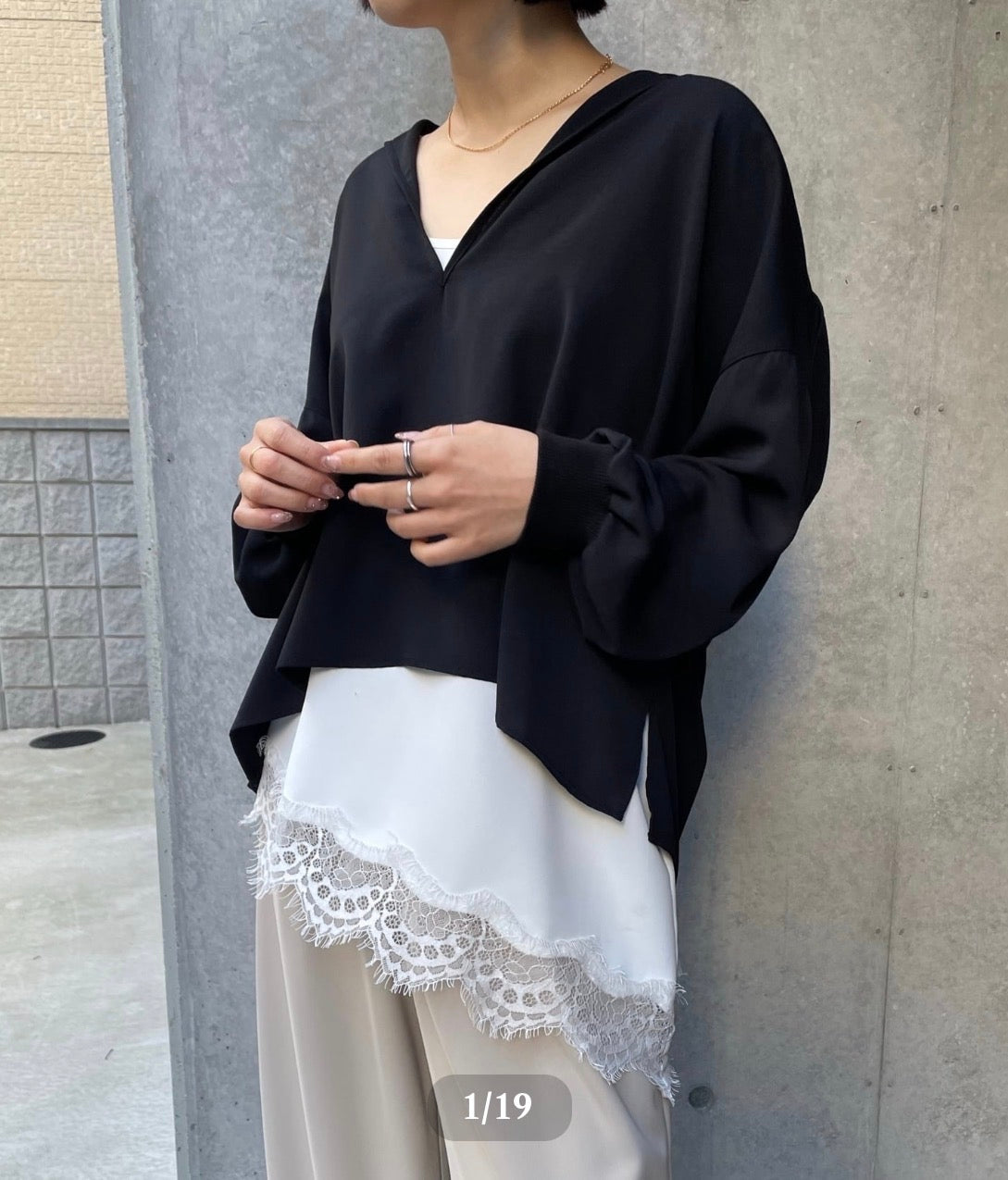 【再入荷】【ANNAKERRY】レースヘムアシメントリーキャミ/85261716