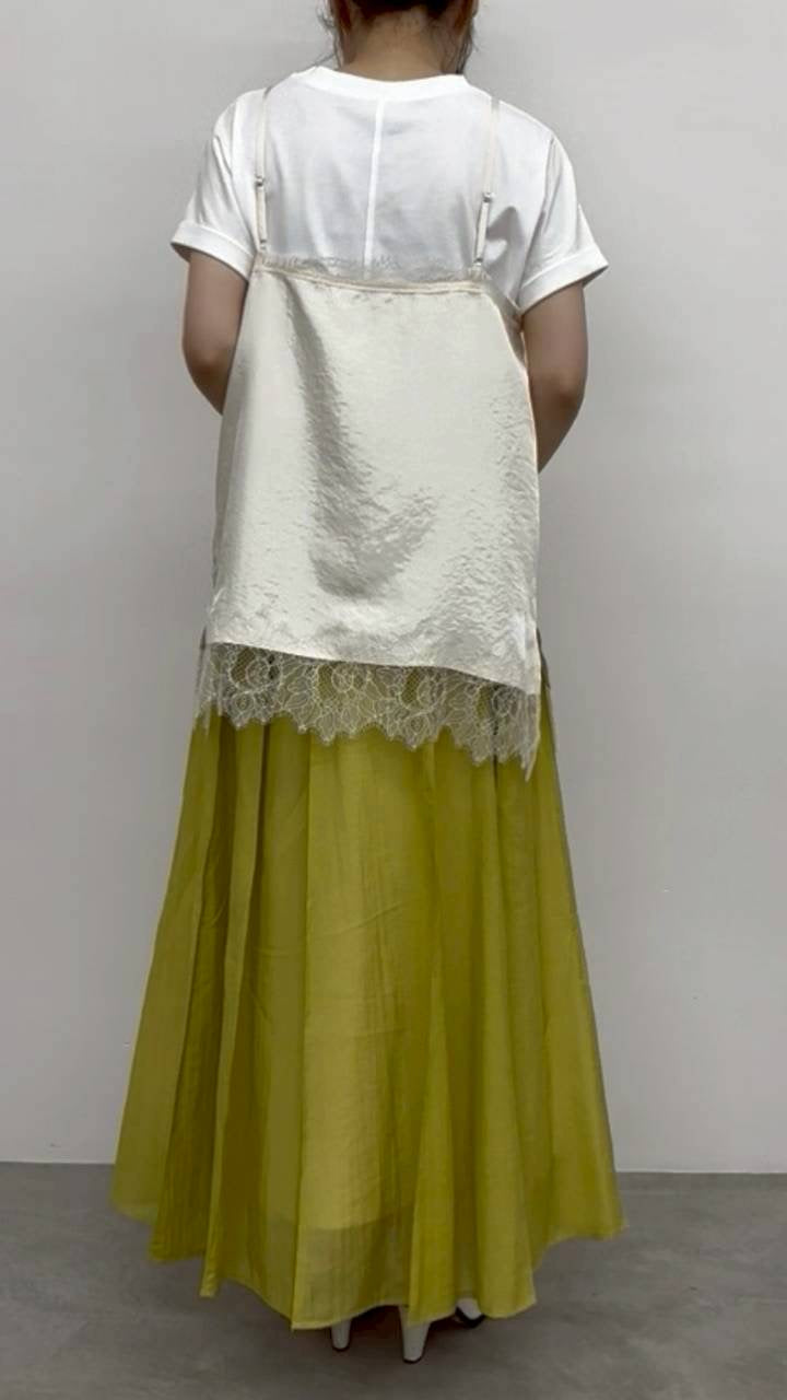 【CLOCHE】レースキャミ/612-85710 632-85710 642-85710 652-85710