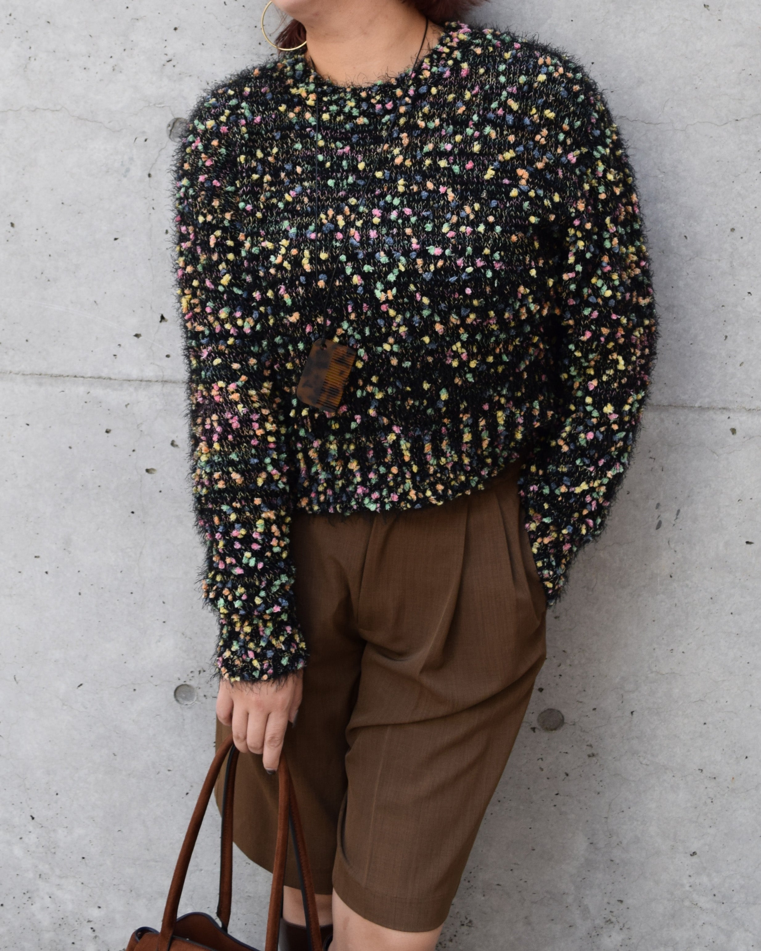 【ROSIEE】ぽこぽこヤーンショートニット/R781210