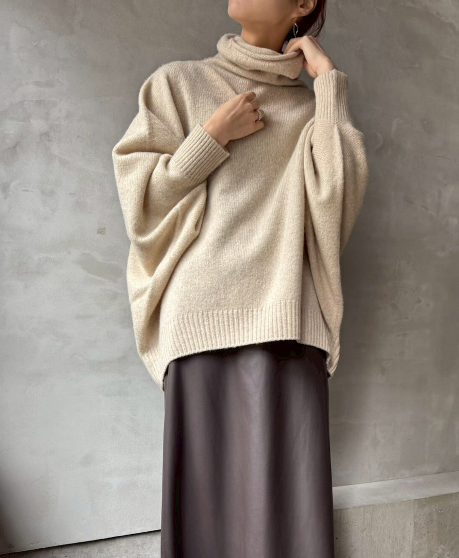 【cafune】カシミヤブレンドポンチョニット/545906