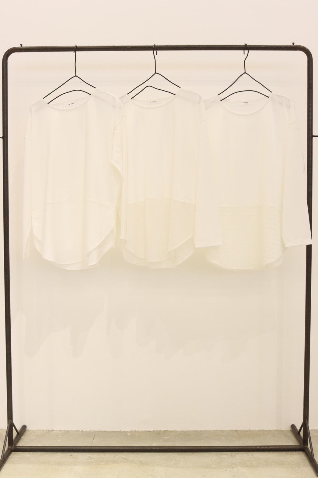 【LE MÉLANGE】ドライタッチ裾ドッキングT/8551004