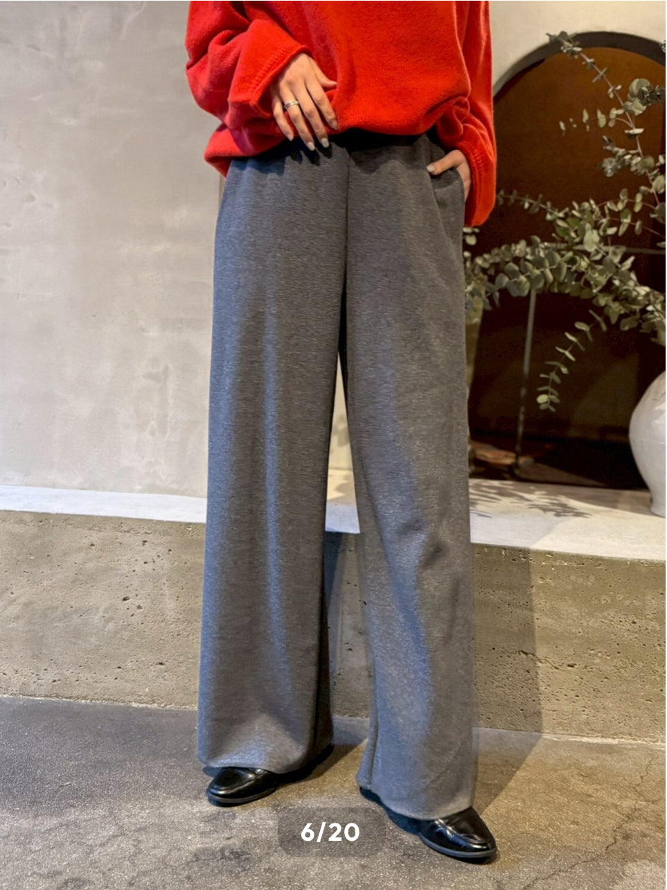 【cafune】FAMMETワイドイージーパンツ/545609 、445609