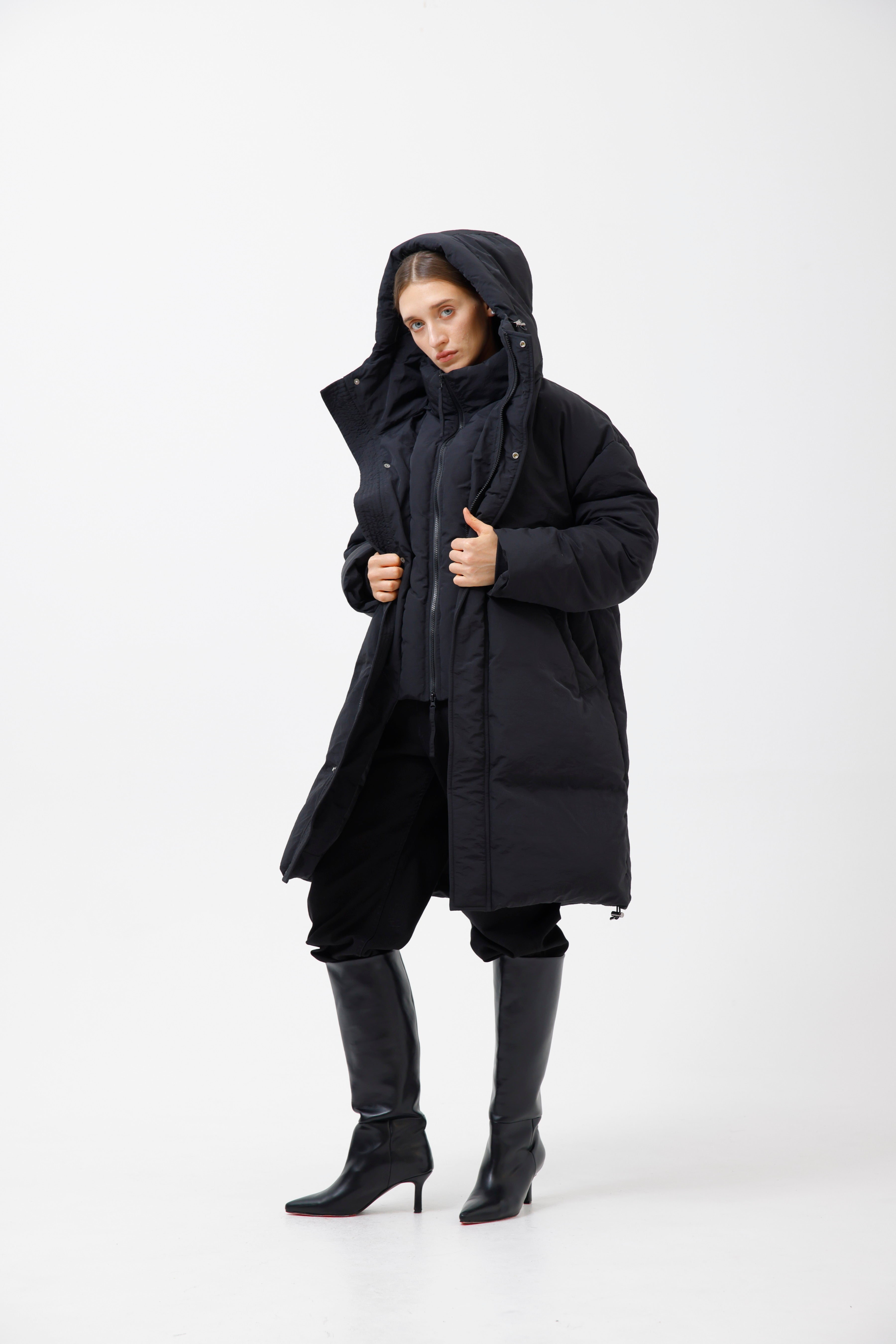 【再入荷】【AGNOST】ハイブリッドフーディダウンコート/66225133