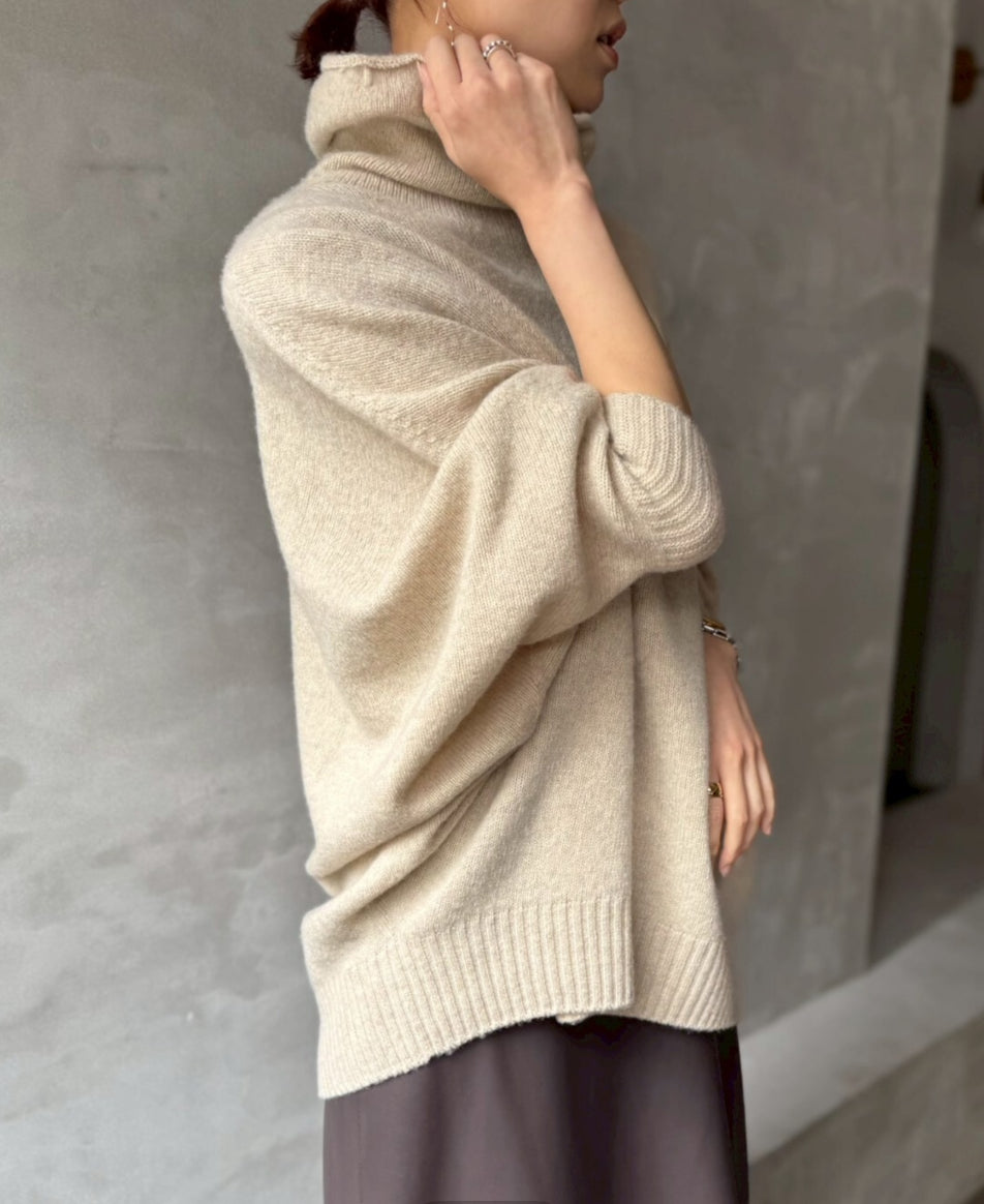 【cafune】カシミヤブレンドポンチョニット/545906