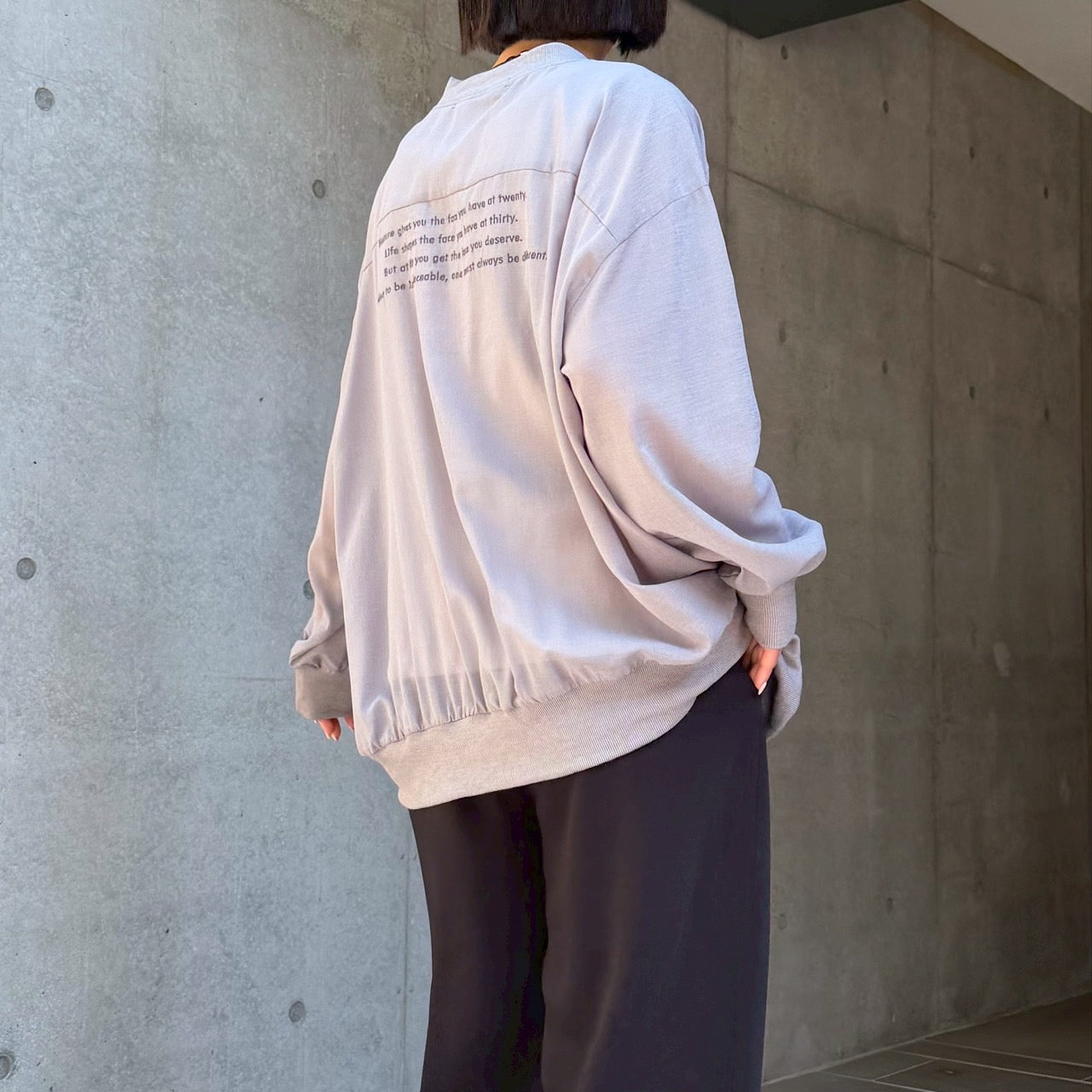 【再入荷予約】【Anna Kerry】バックロゴカーディガン/85262408