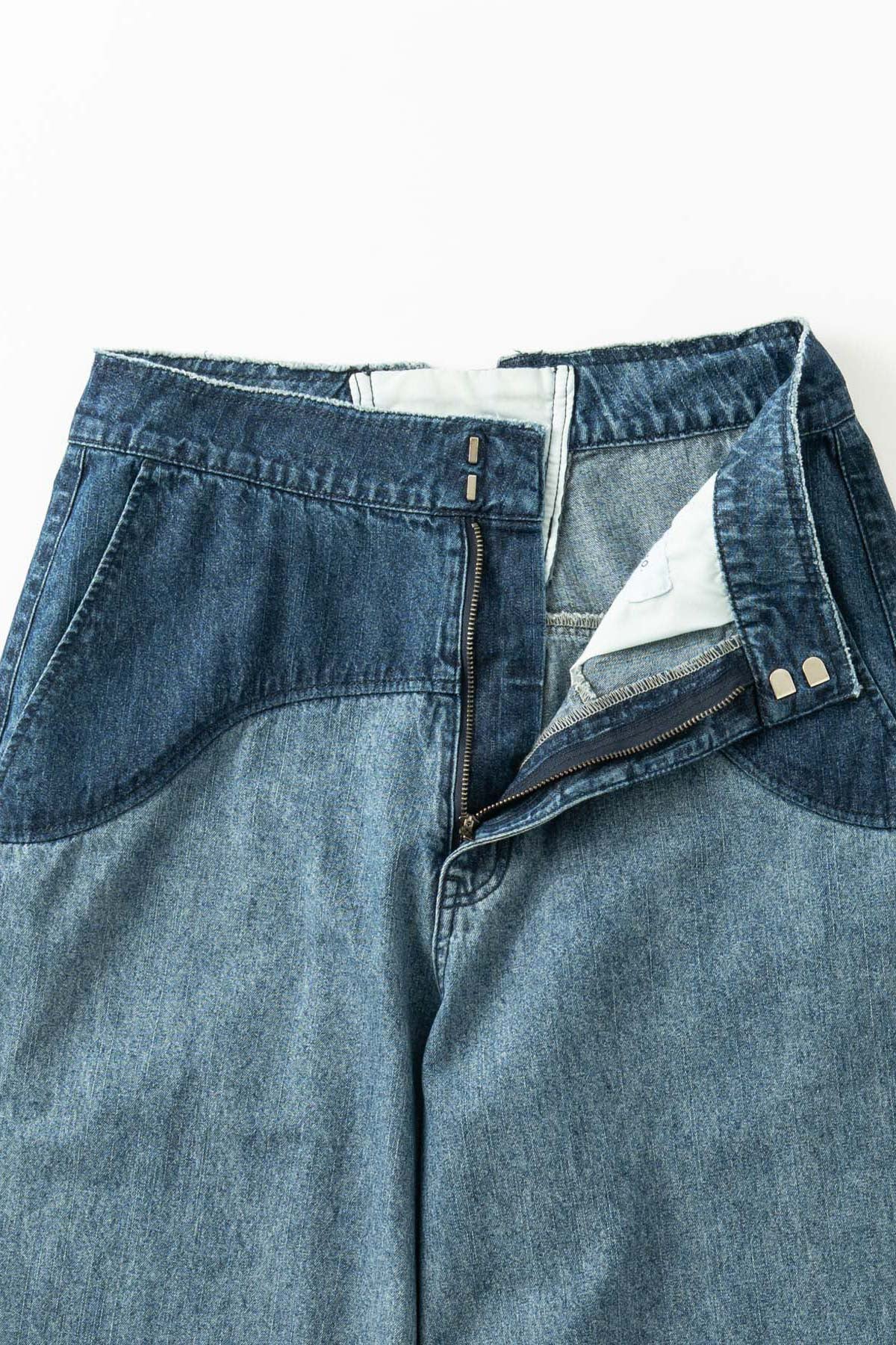【WHYTO.】レースアップデザインデニム/WHT27HPT4087