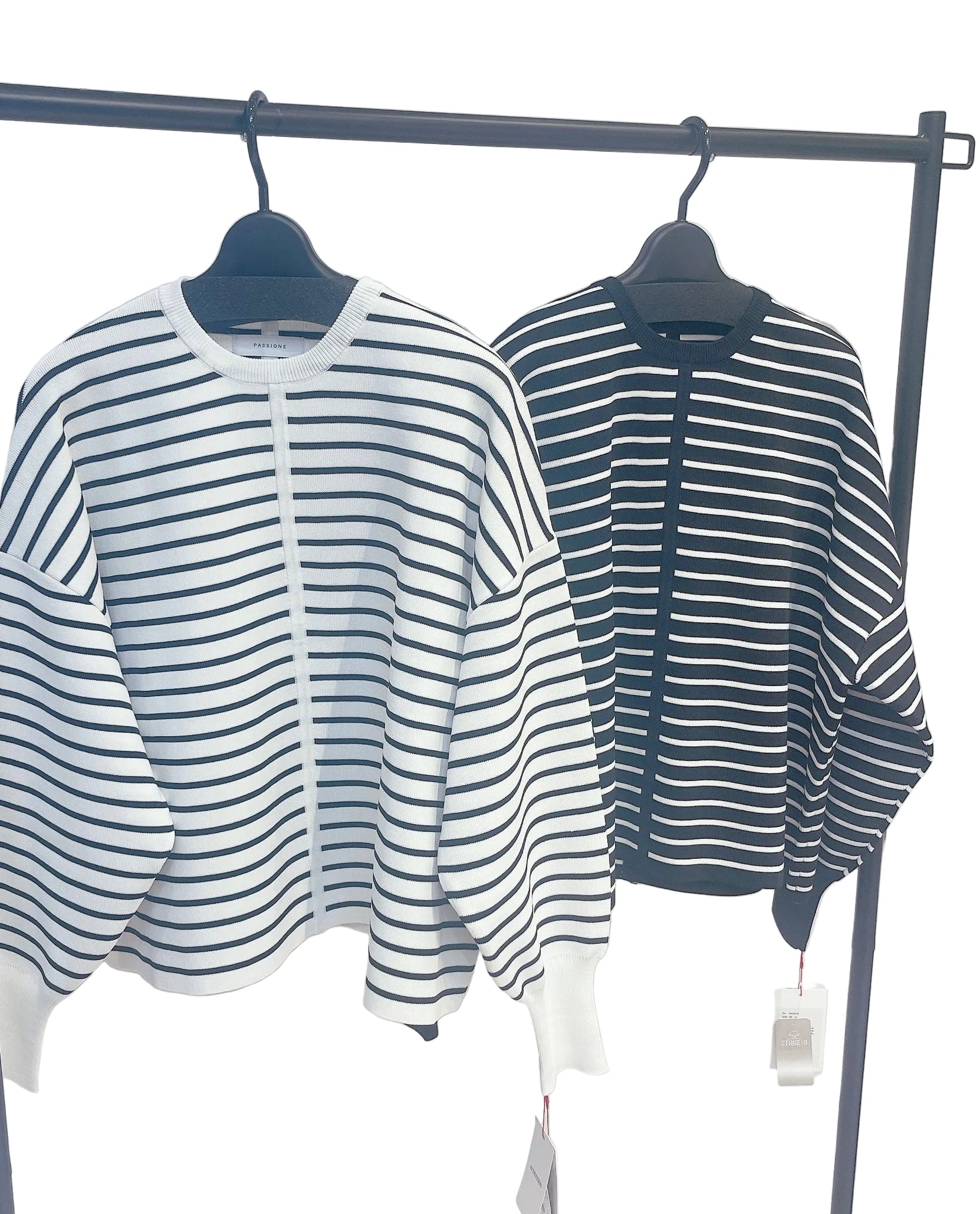 【PASSIONE】袖ポワンボーダープルオーバー/446906