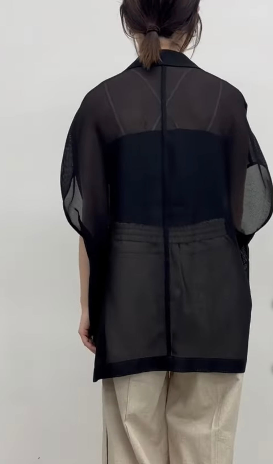 【CLOCHE】メッシュジャケット半袖/512-85668 552-85675 572-85675