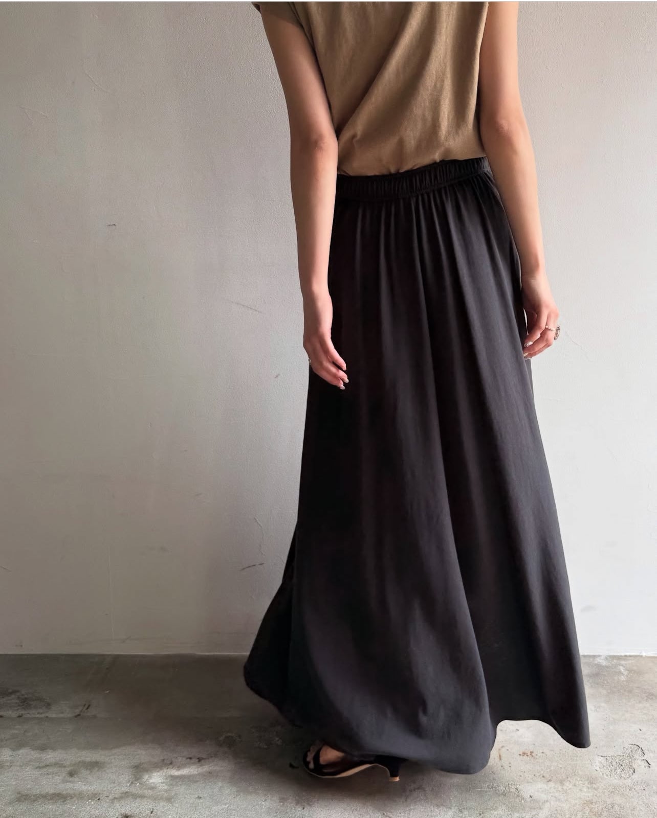 【cafune】ドライジャージライトタックスカート/535612