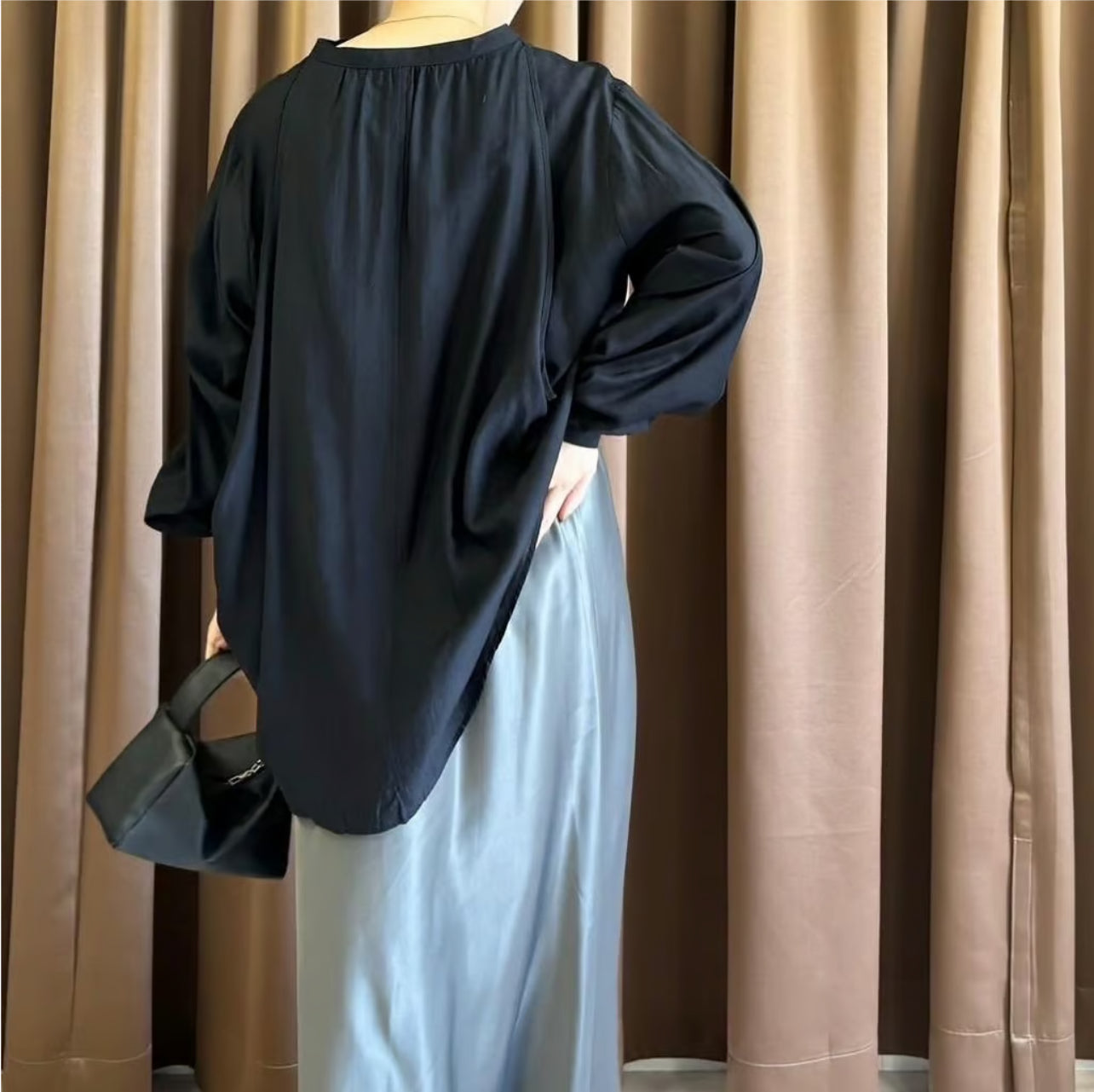 【ROSIEE】レイヤード風スキッパーブラウス/ R072704