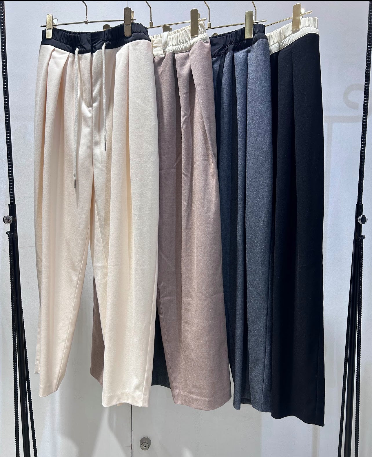 【MARGAUX VINTAGE】配色フラノタックパンツ/MG PT-25116-A