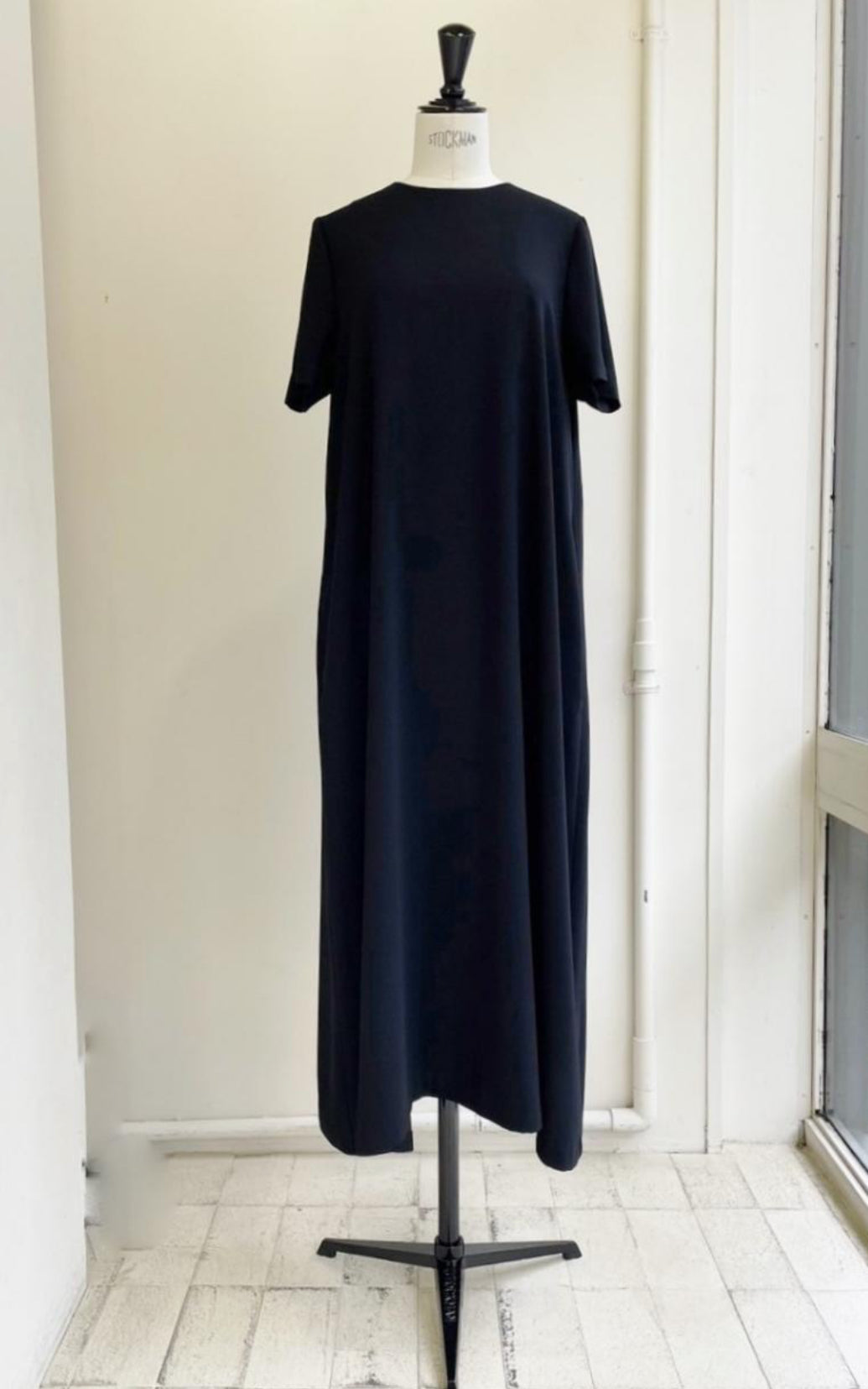【anana】速乾シンプルAライン半袖マキシワンピース /a31-050
