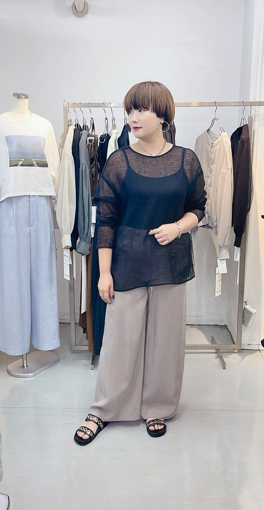 【PASSIONE】キュプラパンツ/526606