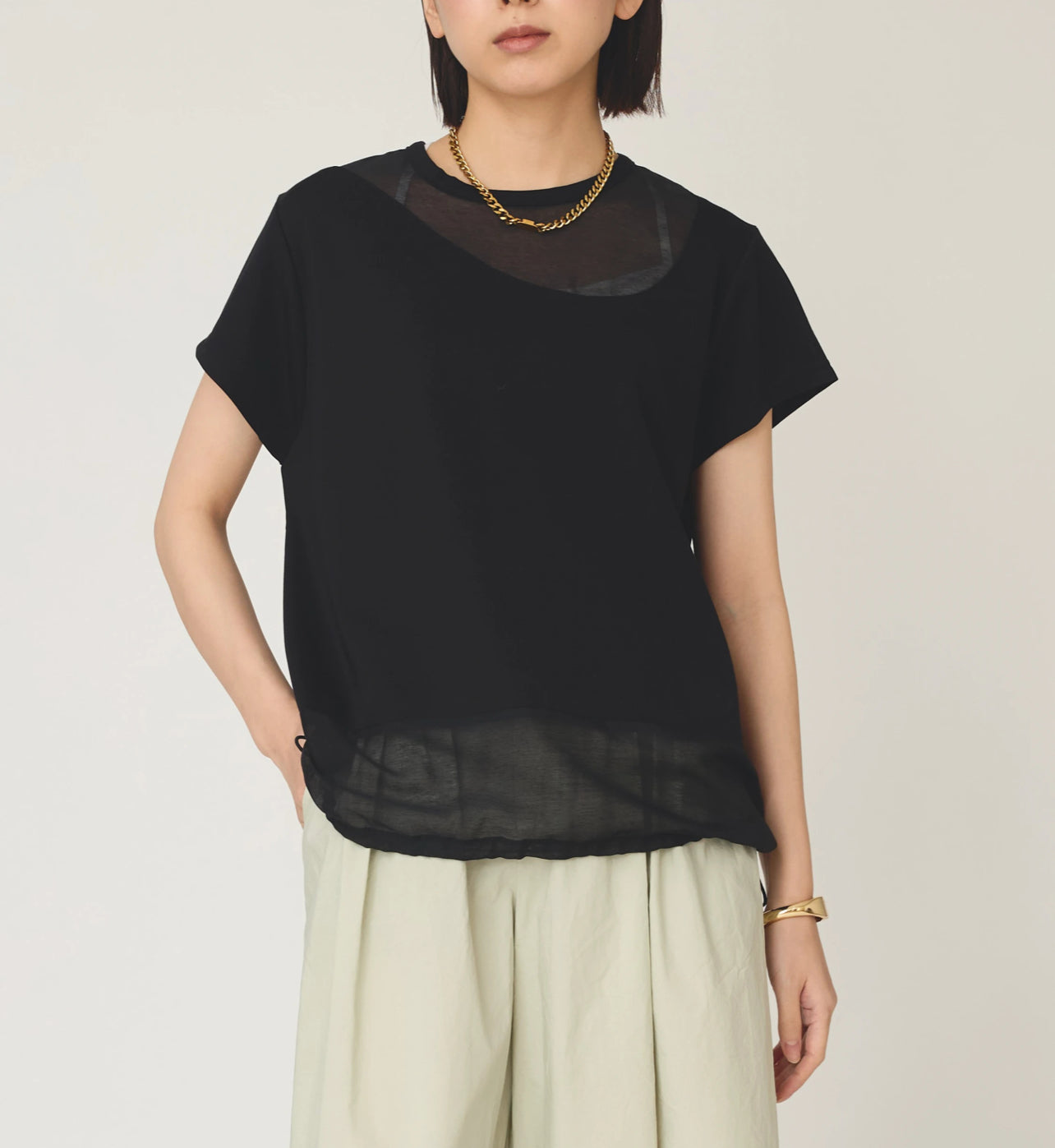 フレンチスリーブドロストTシャツ COOMB/ST65426