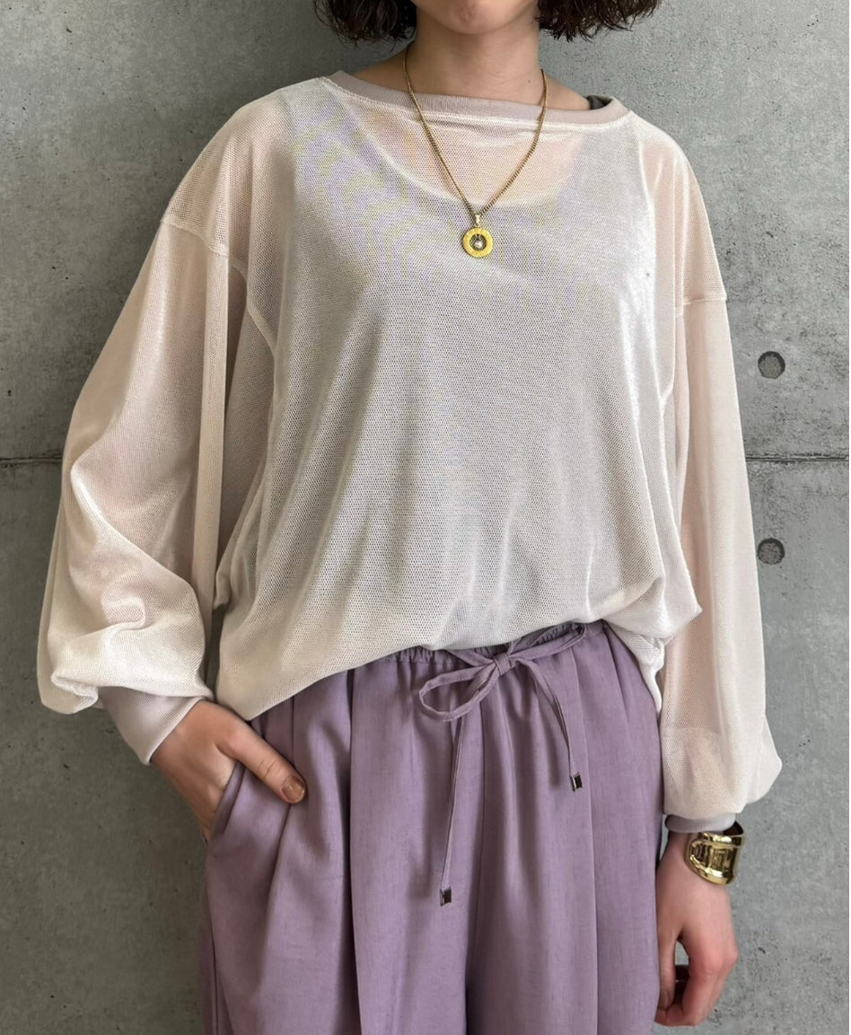 【ROSIEE】ベロアメッシュゆったりTOPS/R053238