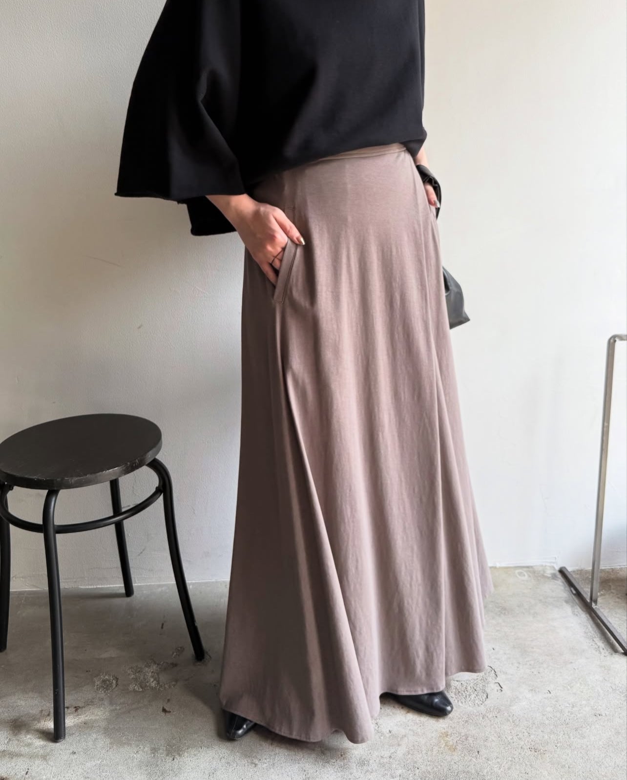 【cafune】ドライジャージライトタックスカート/535612